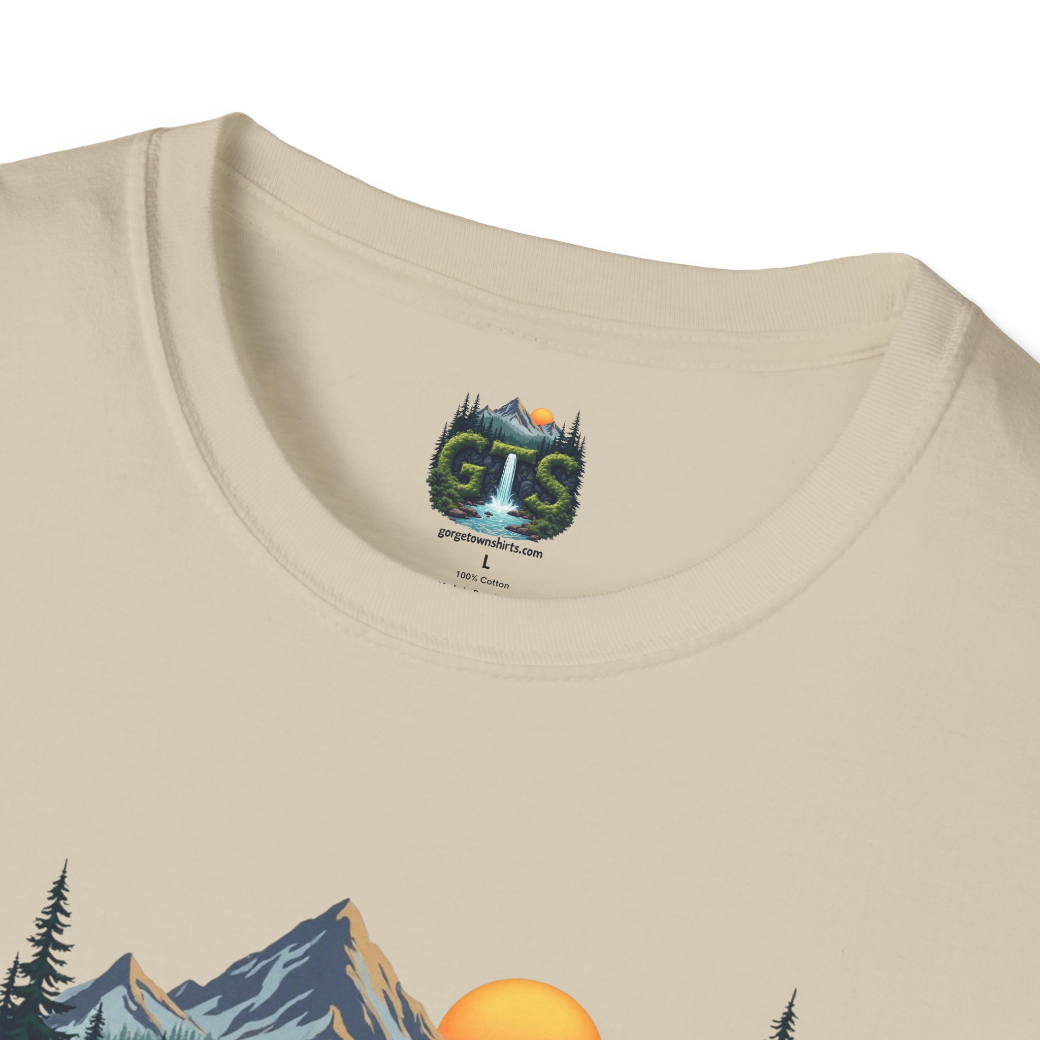 Nature-Inspired Gorge Town Graphic T-Shirt, Perfect for Outdoor Lovers, Adventure Apparel, Gift for Hikers, Casual Wear, Eco-Friendly Clothing - Image 24