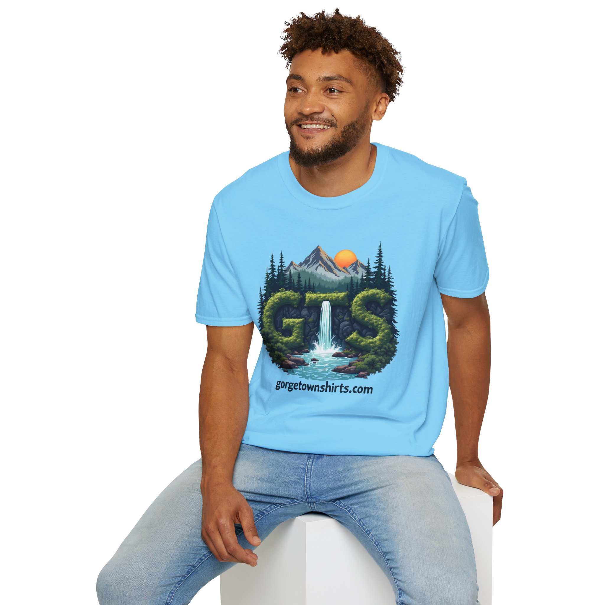 Nature-Inspired Gorge Town Graphic T-Shirt, Perfect for Outdoor Lovers, Adventure Apparel, Gift for Hikers, Casual Wear, Eco-Friendly Clothing - Image 69