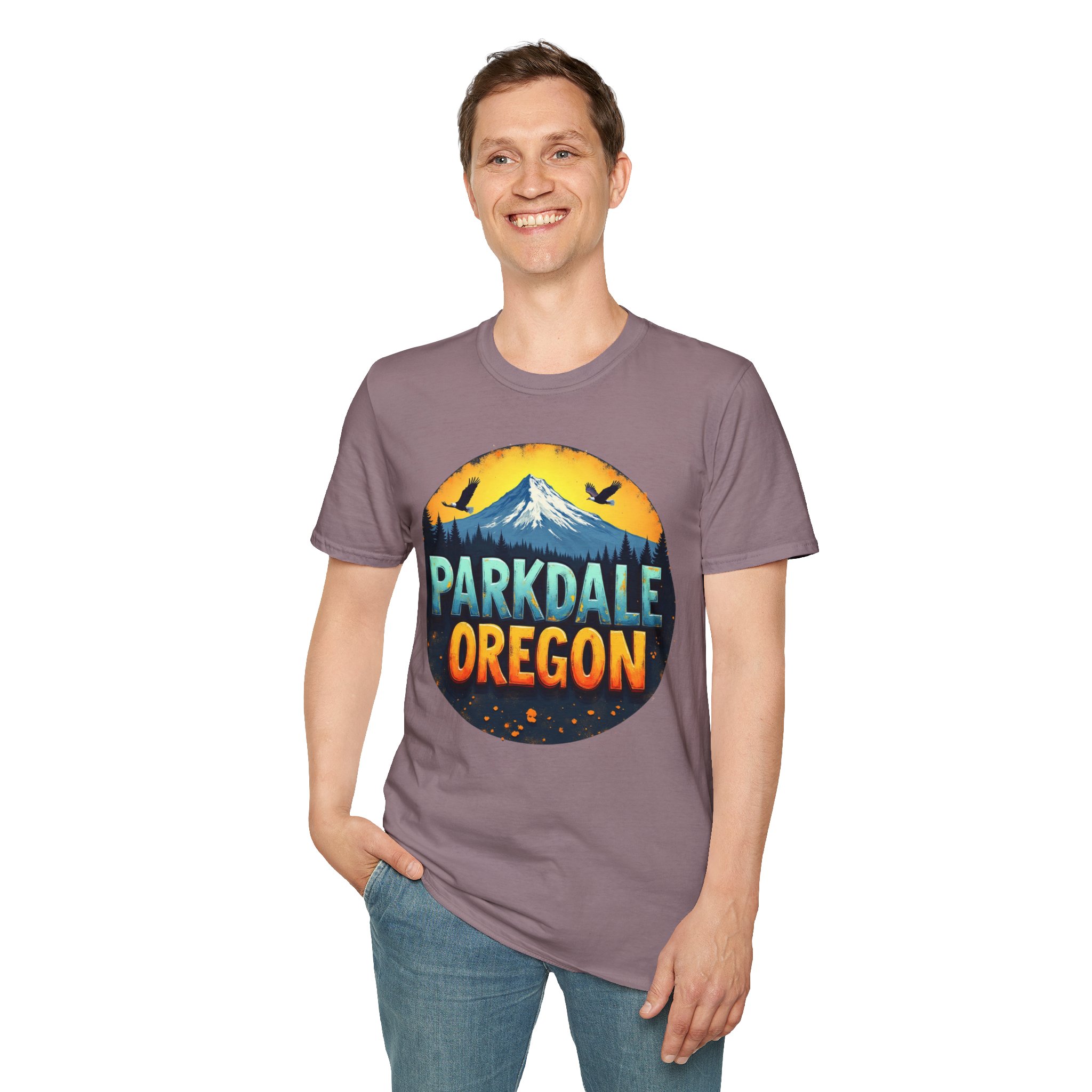 Parkdale Oregon Graphic T-Shirt, Unisex Softstyle Tee, Adventure Shirt, Nature Lovers Gift, Casual Wear, Outdoor Enthusiast Apparel - Image 69