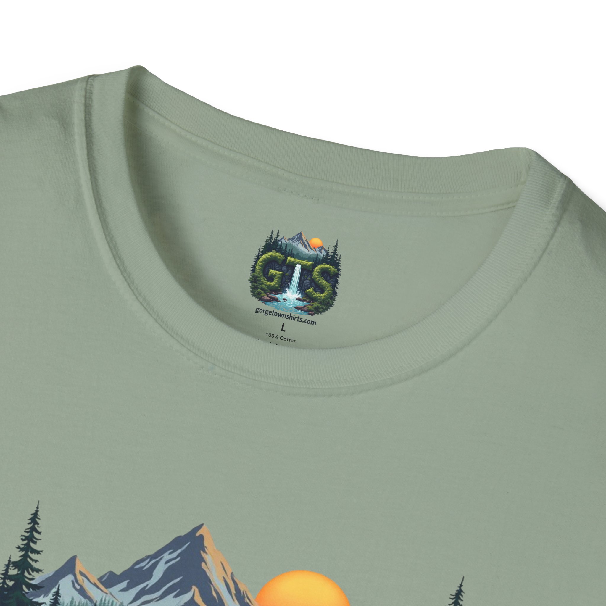 Nature-Inspired Gorge Town Graphic T-Shirt, Perfect for Outdoor Lovers, Adventure Apparel, Gift for Hikers, Casual Wear, Eco-Friendly Clothing - Image 45