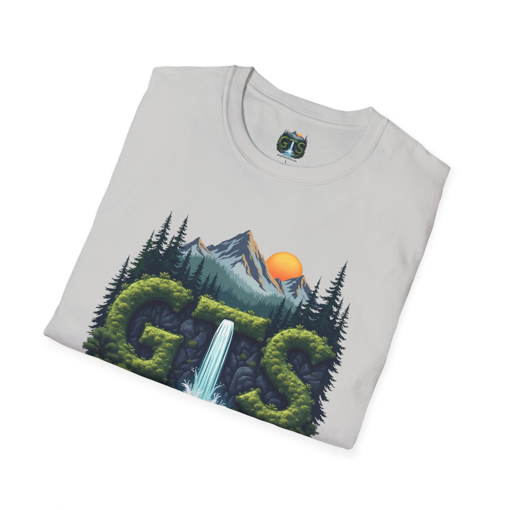Nature-Inspired Gorge Town Graphic T-Shirt, Perfect for Outdoor Lovers, Adventure Apparel, Gift for Hikers, Casual Wear, Eco-Friendly Clothing - Image 5