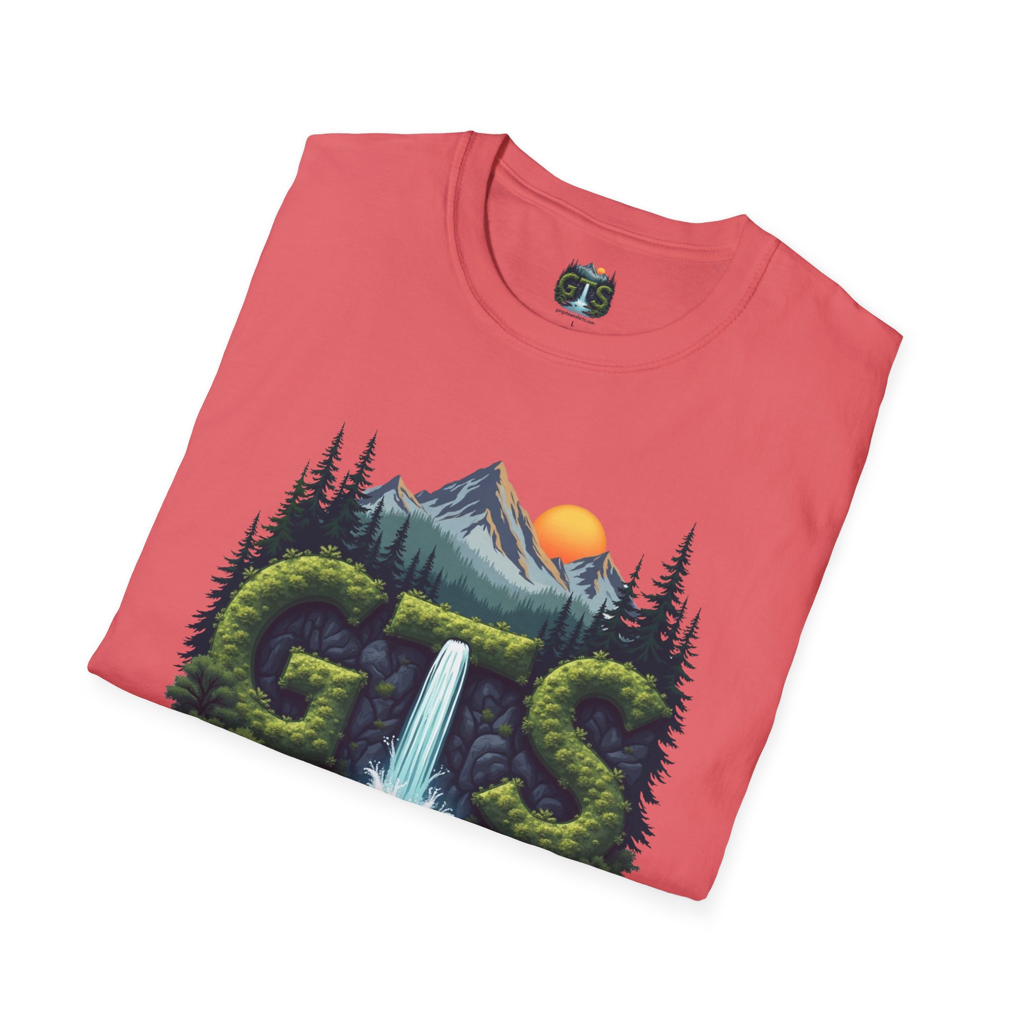 Nature-Inspired Gorge Town Graphic T-Shirt, Perfect for Outdoor Lovers, Adventure Apparel, Gift for Hikers, Casual Wear, Eco-Friendly Clothing - Image 18