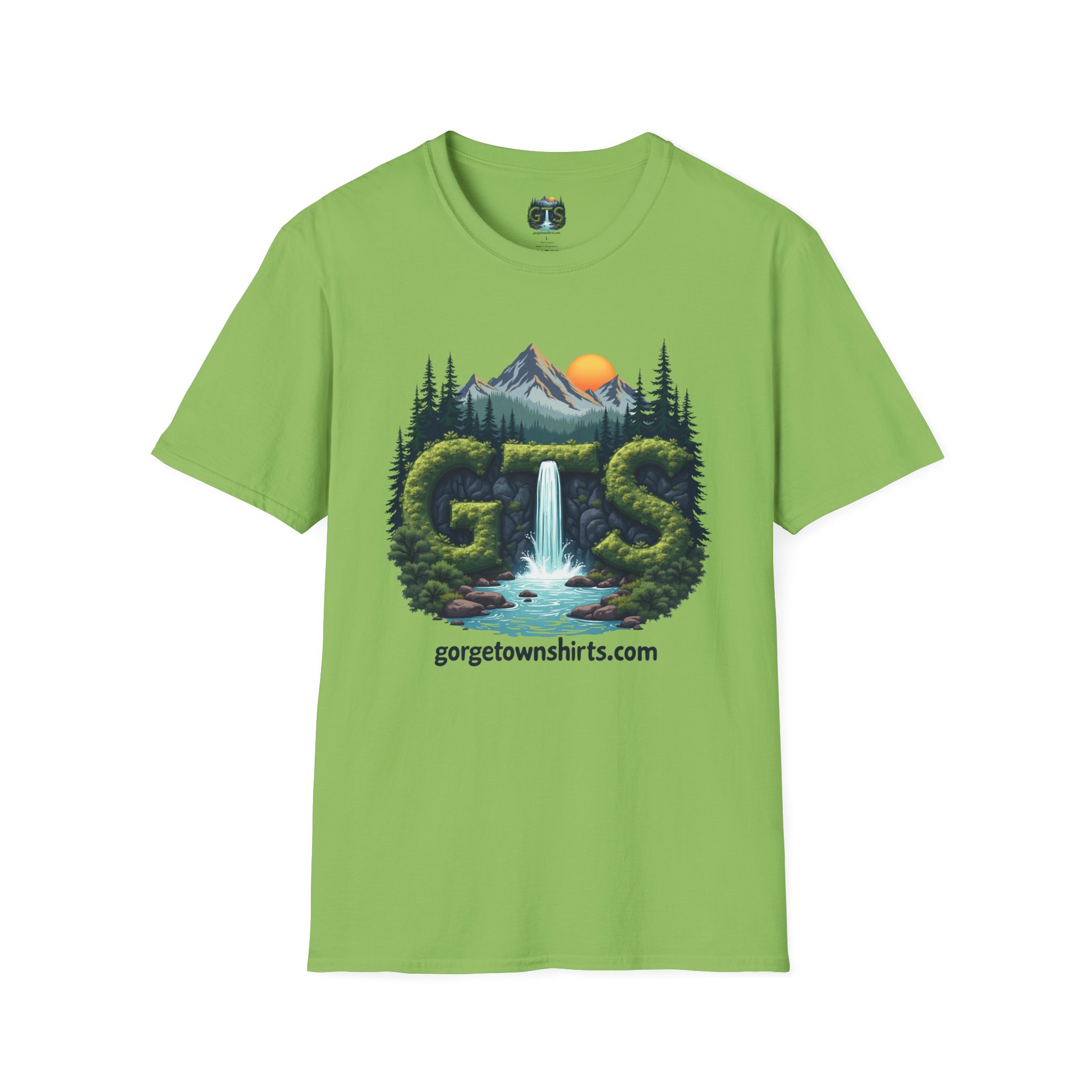 Nature-Inspired Gorge Town Graphic T-Shirt, Perfect for Outdoor Lovers, Adventure Apparel, Gift for Hikers, Casual Wear, Eco-Friendly Clothing - Image 50