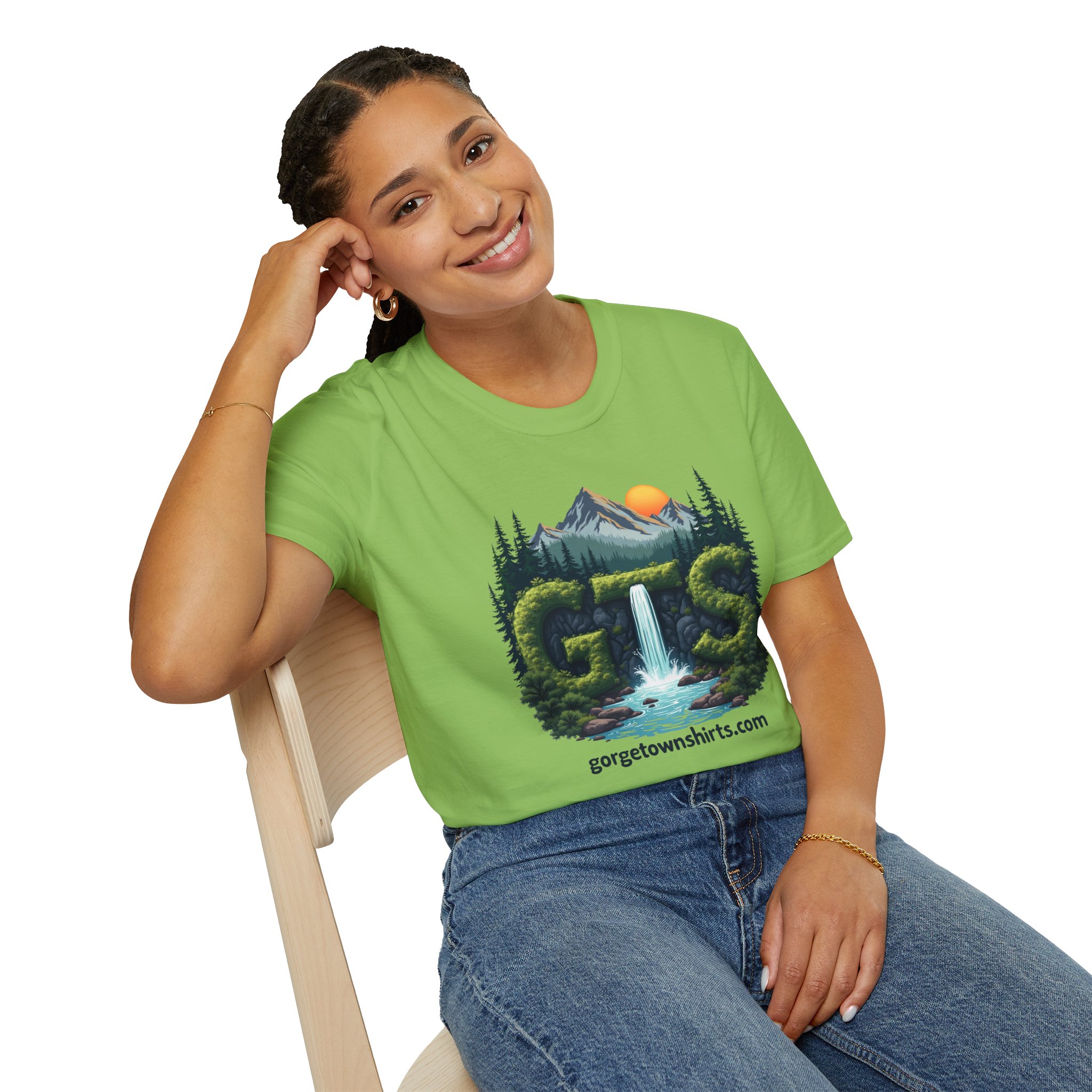 Nature-Inspired Gorge Town Graphic T-Shirt, Perfect for Outdoor Lovers, Adventure Apparel, Gift for Hikers, Casual Wear, Eco-Friendly Clothing - Image 56