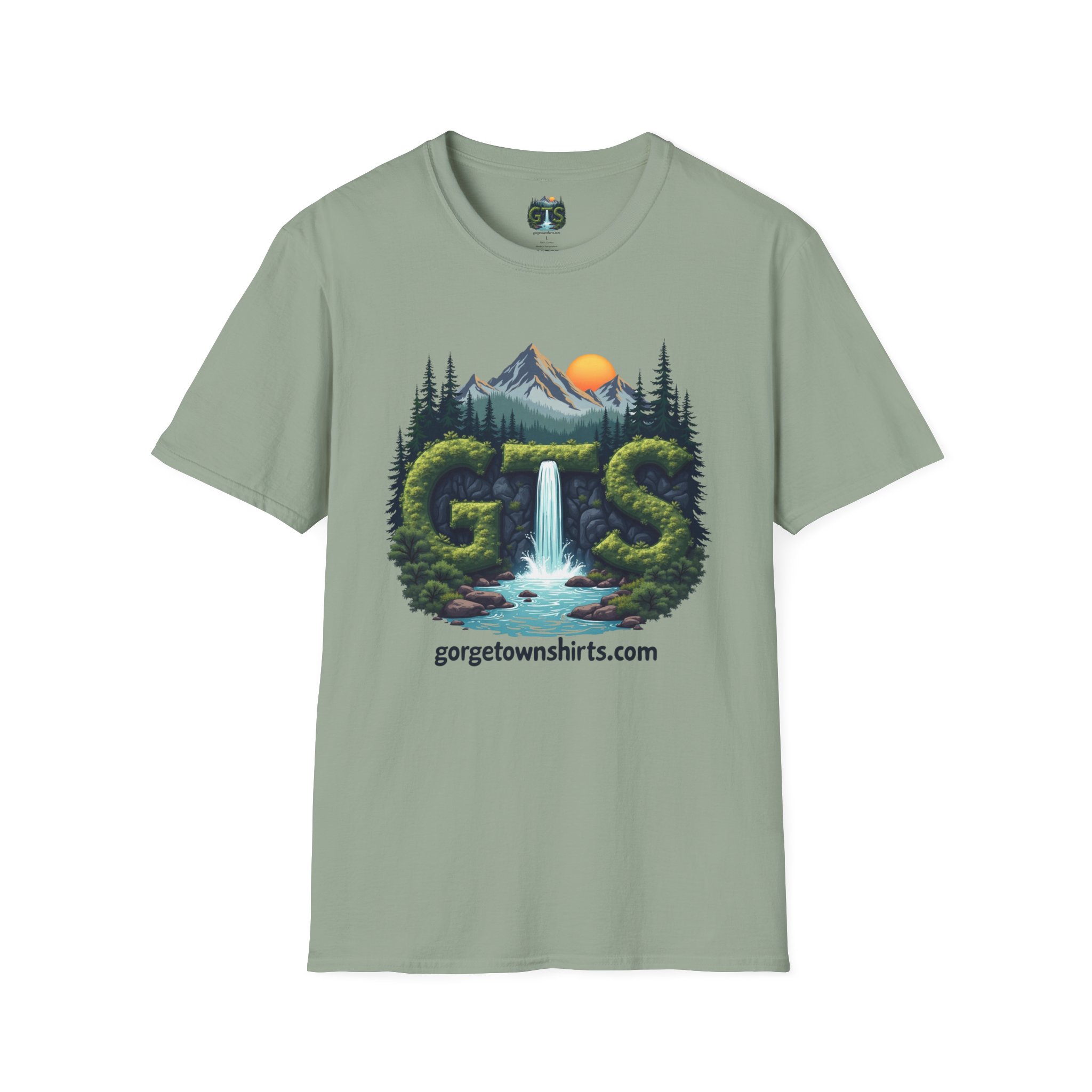 Nature-Inspired Gorge Town Graphic T-Shirt, Perfect for Outdoor Lovers, Adventure Apparel, Gift for Hikers, Casual Wear, Eco-Friendly Clothing - Image 43