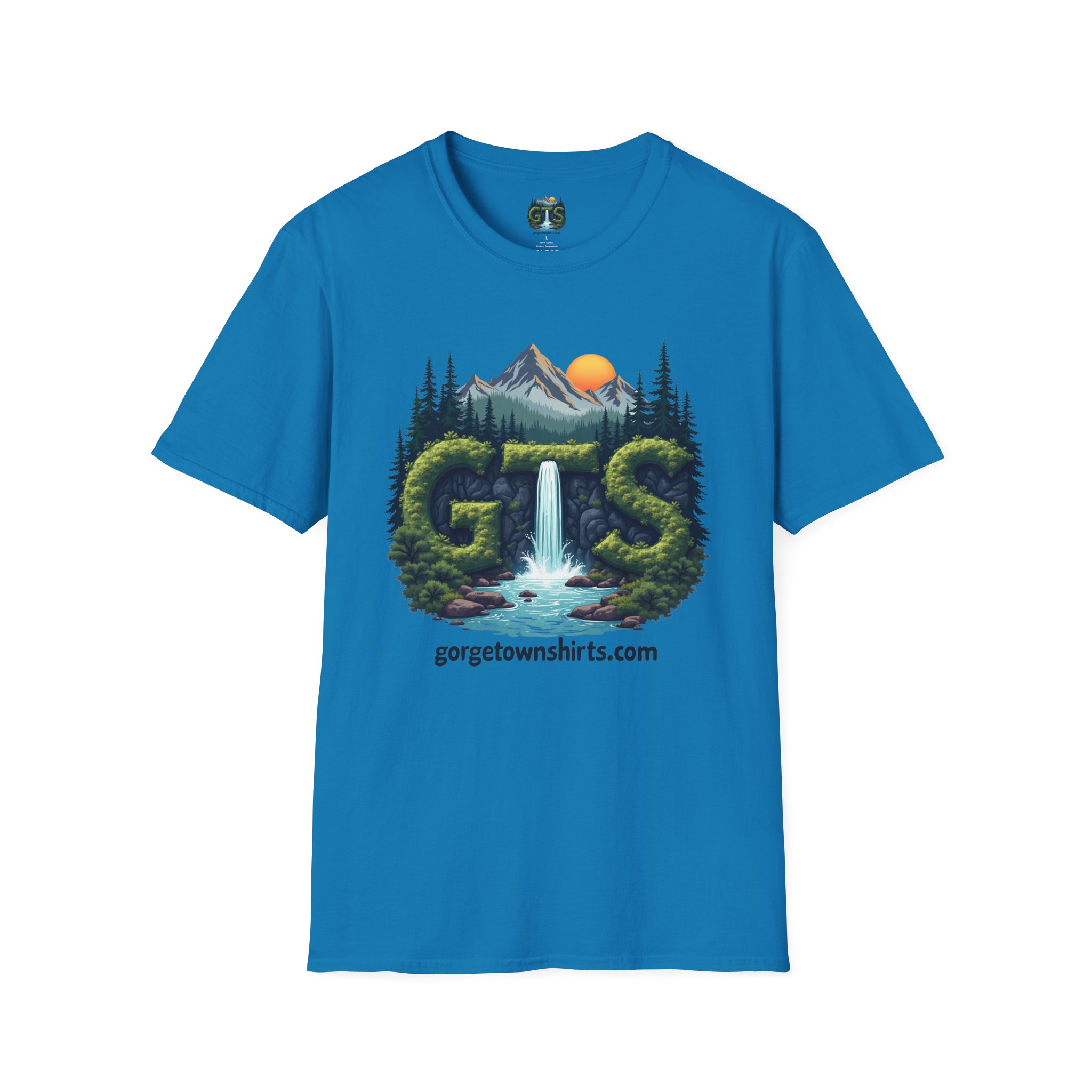 Nature-Inspired Gorge Town Graphic T-Shirt, Perfect for Outdoor Lovers, Adventure Apparel, Gift for Hikers, Casual Wear, Eco-Friendly Clothing - Image 78