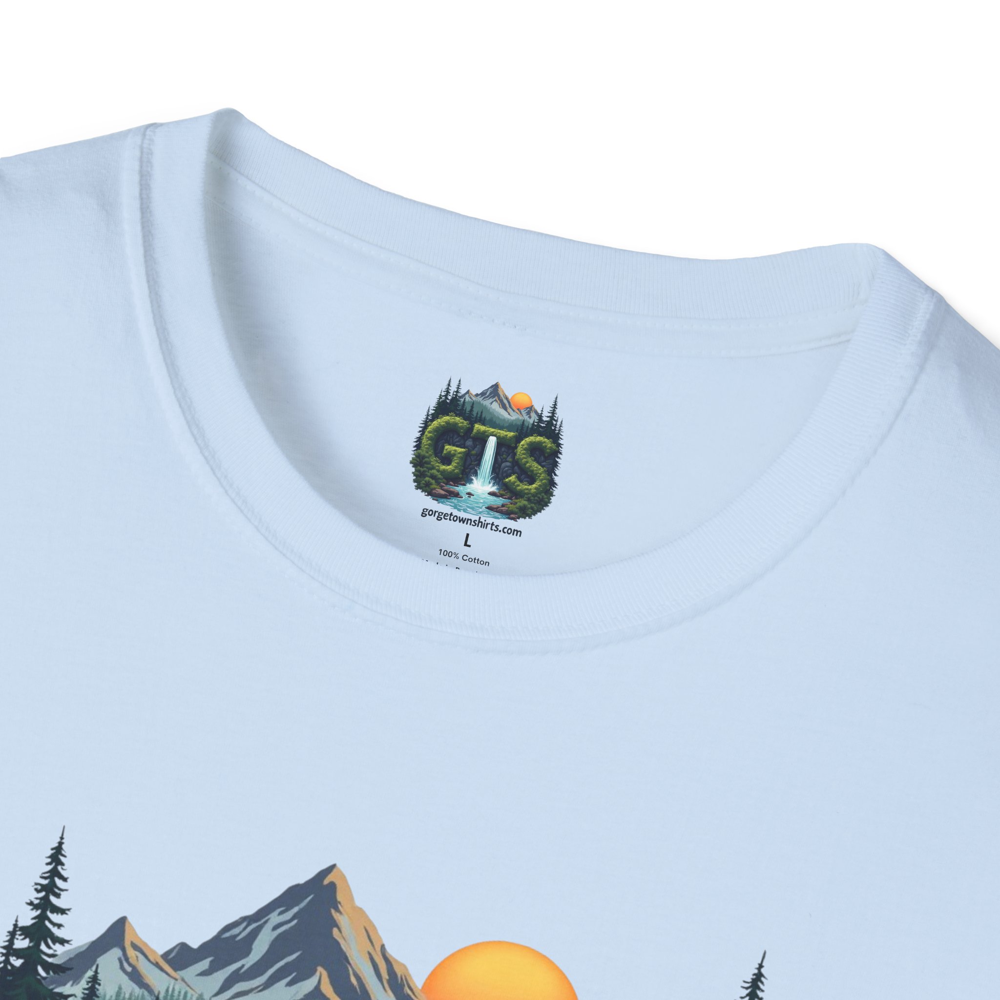 Nature-Inspired Gorge Town Graphic T-Shirt, Perfect for Outdoor Lovers, Adventure Apparel, Gift for Hikers, Casual Wear, Eco-Friendly Clothing - Image 73