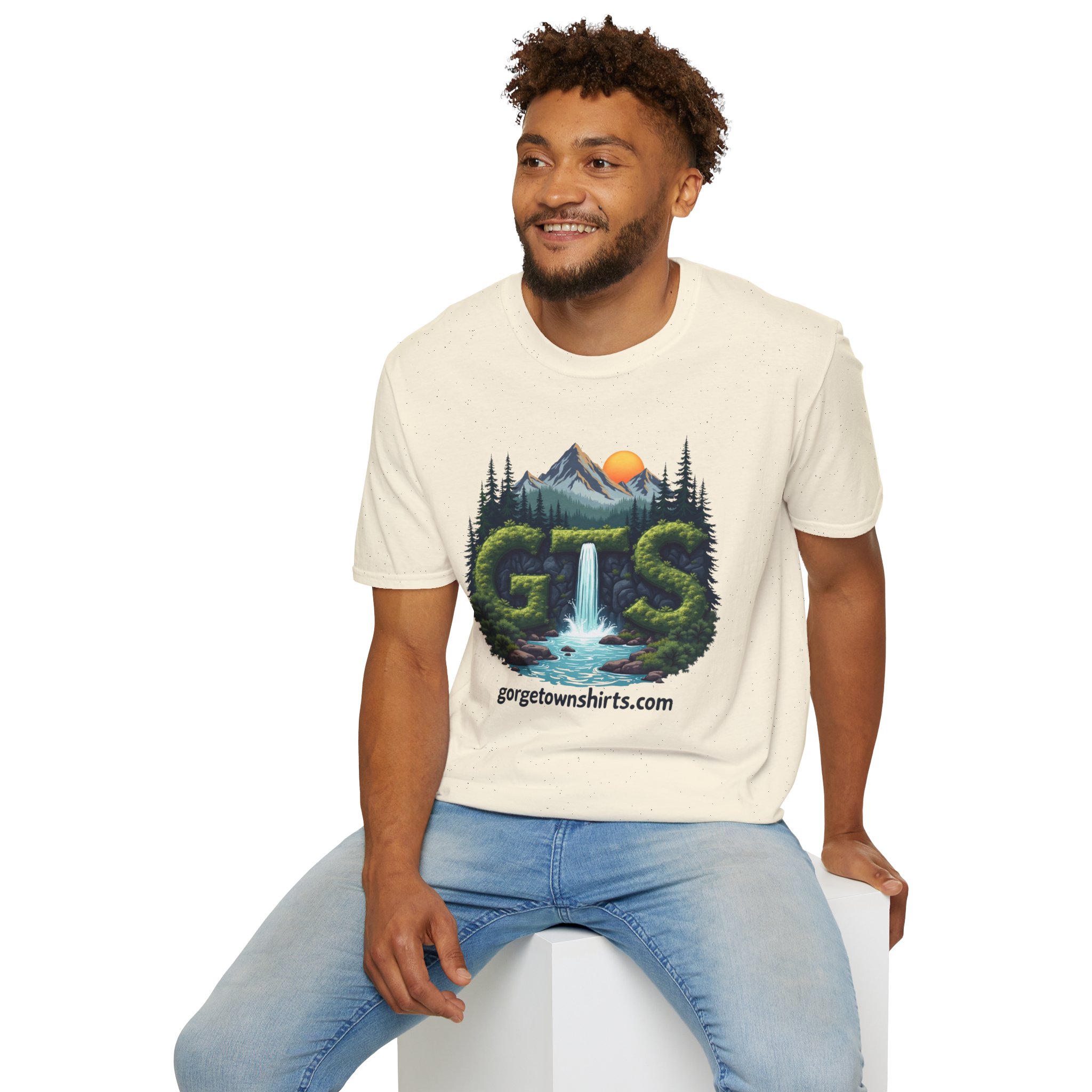 Nature-Inspired Gorge Town Graphic T-Shirt, Perfect for Outdoor Lovers, Adventure Apparel, Gift for Hikers, Casual Wear, Eco-Friendly Clothing - Image 34