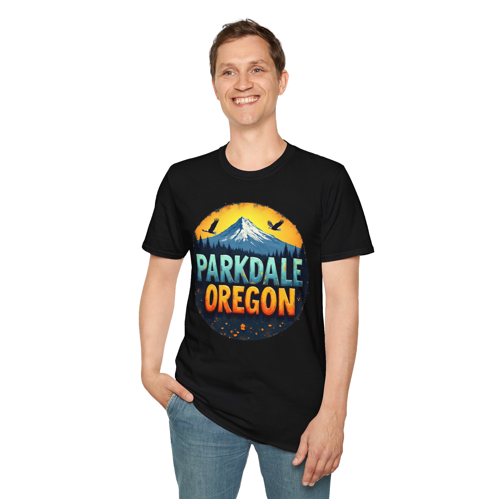 Parkdale Oregon Graphic T-Shirt, Unisex Softstyle Tee, Adventure Shirt, Nature Lovers Gift, Casual Wear, Outdoor Enthusiast Apparel - Image 9