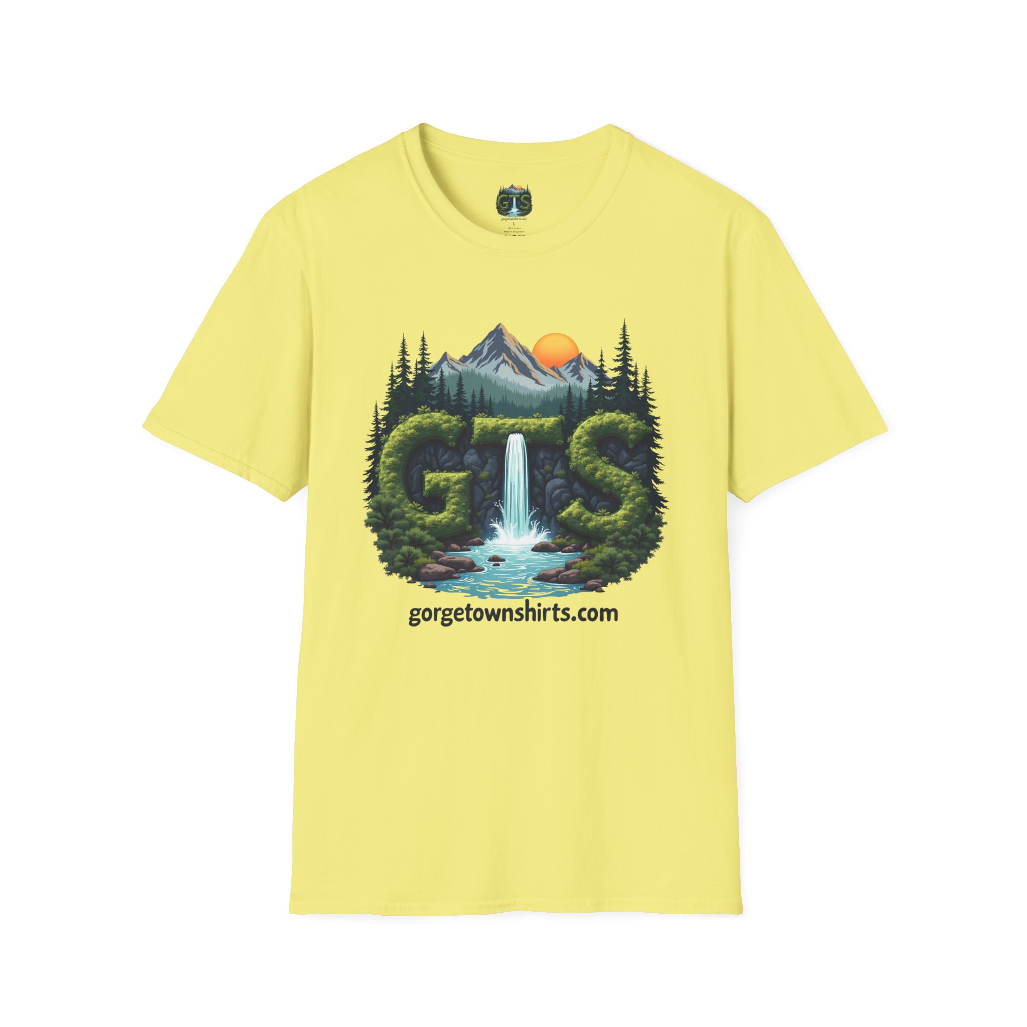 Nature-Inspired Gorge Town Graphic T-Shirt, Perfect for Outdoor Lovers, Adventure Apparel, Gift for Hikers, Casual Wear, Eco-Friendly Clothing - Image 36