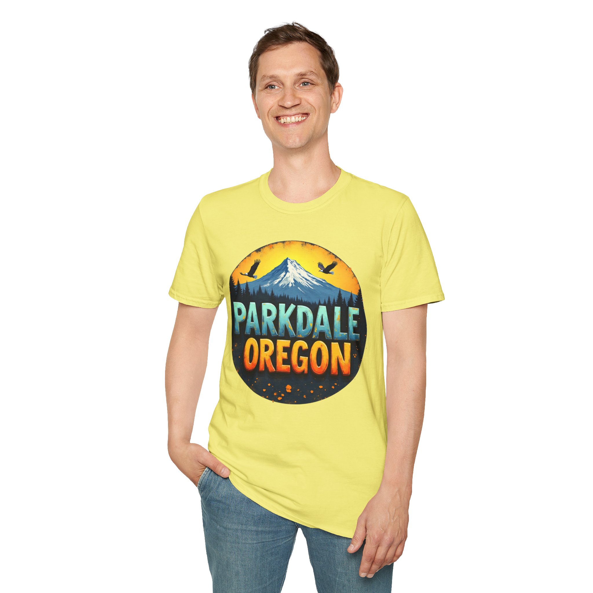 Parkdale Oregon Graphic T-Shirt, Unisex Softstyle Tee, Adventure Shirt, Nature Lovers Gift, Casual Wear, Outdoor Enthusiast Apparel - Image 24