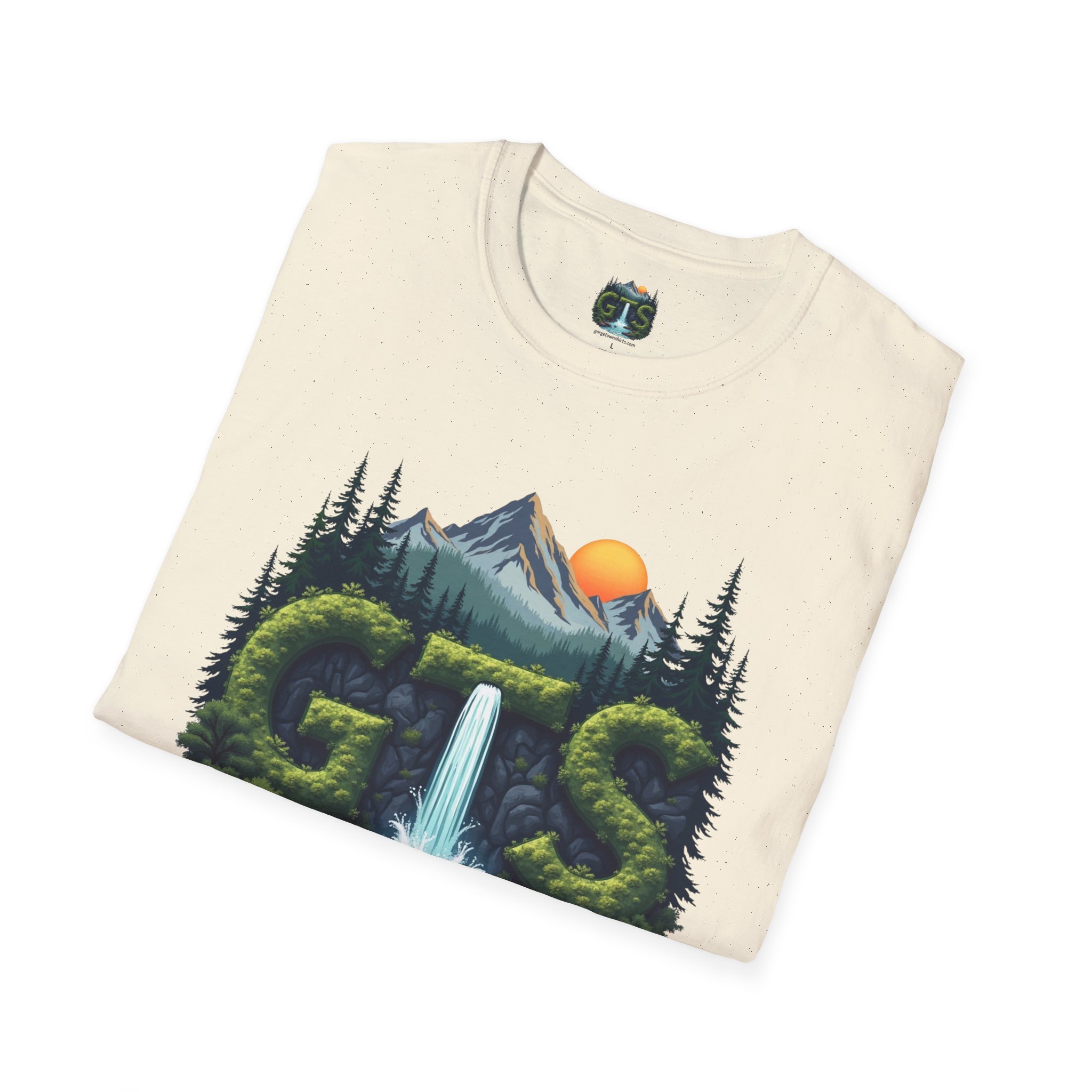 Nature-Inspired Gorge Town Graphic T-Shirt, Perfect for Outdoor Lovers, Adventure Apparel, Gift for Hikers, Casual Wear, Eco-Friendly Clothing - Image 32