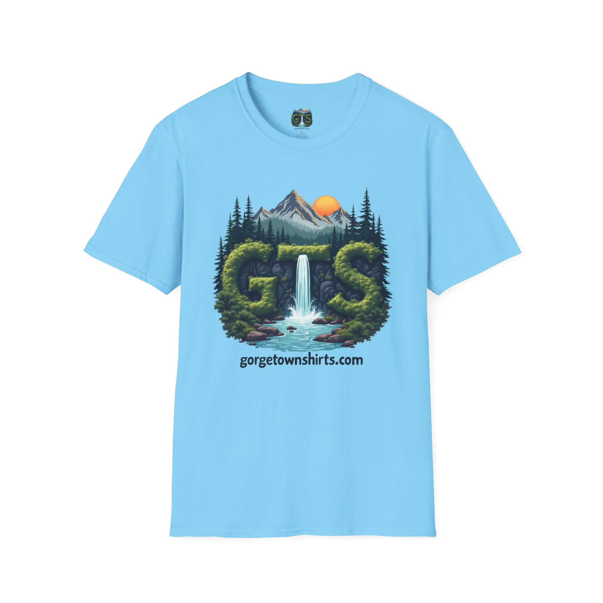 Nature-Inspired Gorge Town Graphic T-Shirt, Perfect for Outdoor Lovers, Adventure Apparel, Gift for Hikers, Casual Wear, Eco-Friendly Clothing - Image 64