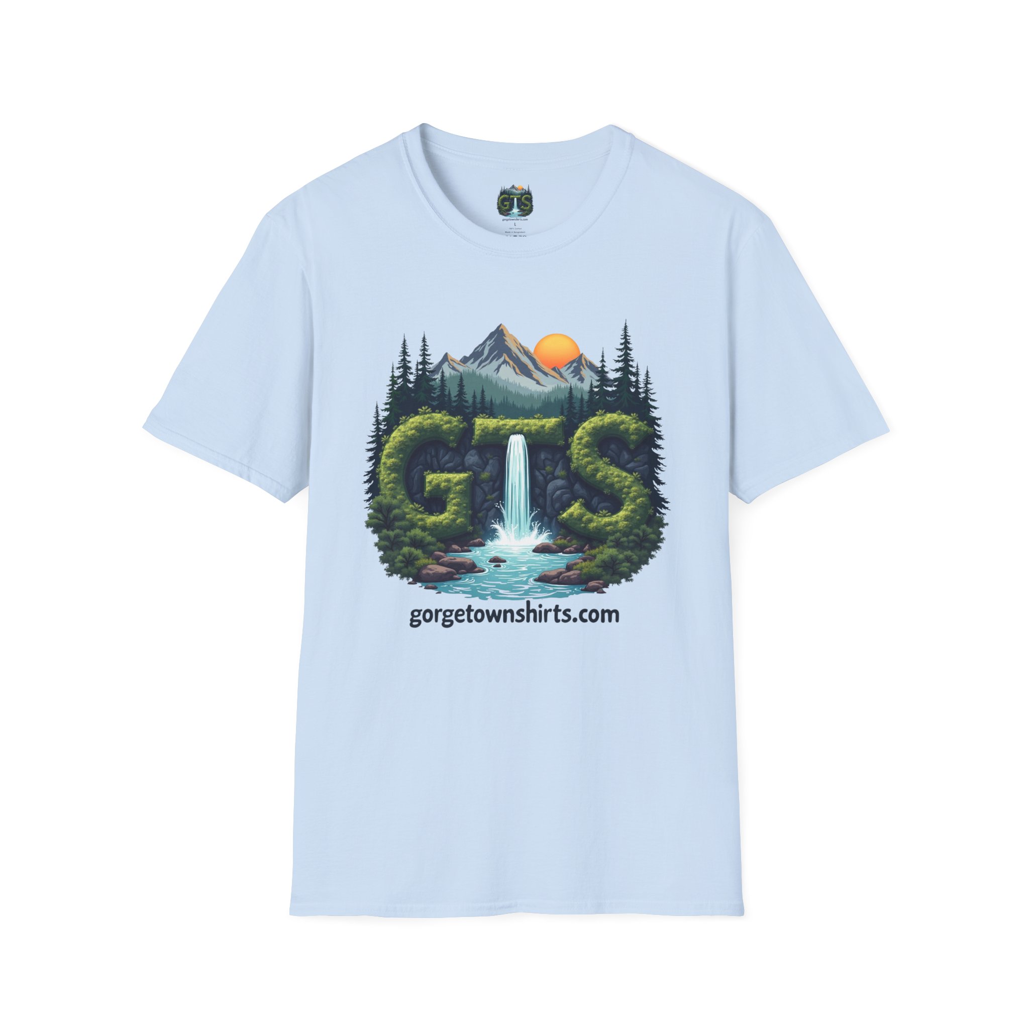 Nature-Inspired Gorge Town Graphic T-Shirt, Perfect for Outdoor Lovers, Adventure Apparel, Gift for Hikers, Casual Wear, Eco-Friendly Clothing - Image 71