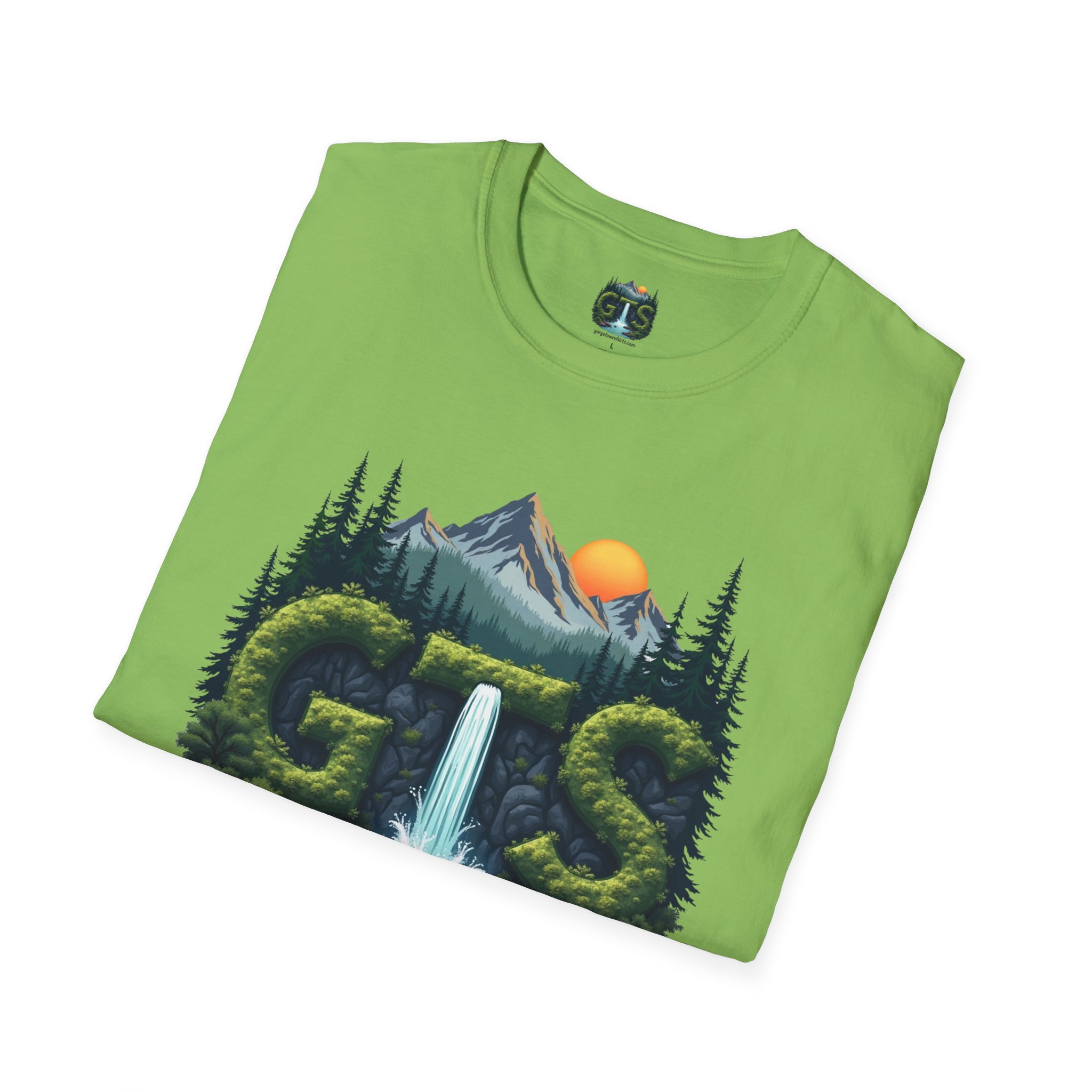 Nature-Inspired Gorge Town Graphic T-Shirt, Perfect for Outdoor Lovers, Adventure Apparel, Gift for Hikers, Casual Wear, Eco-Friendly Clothing - Image 53