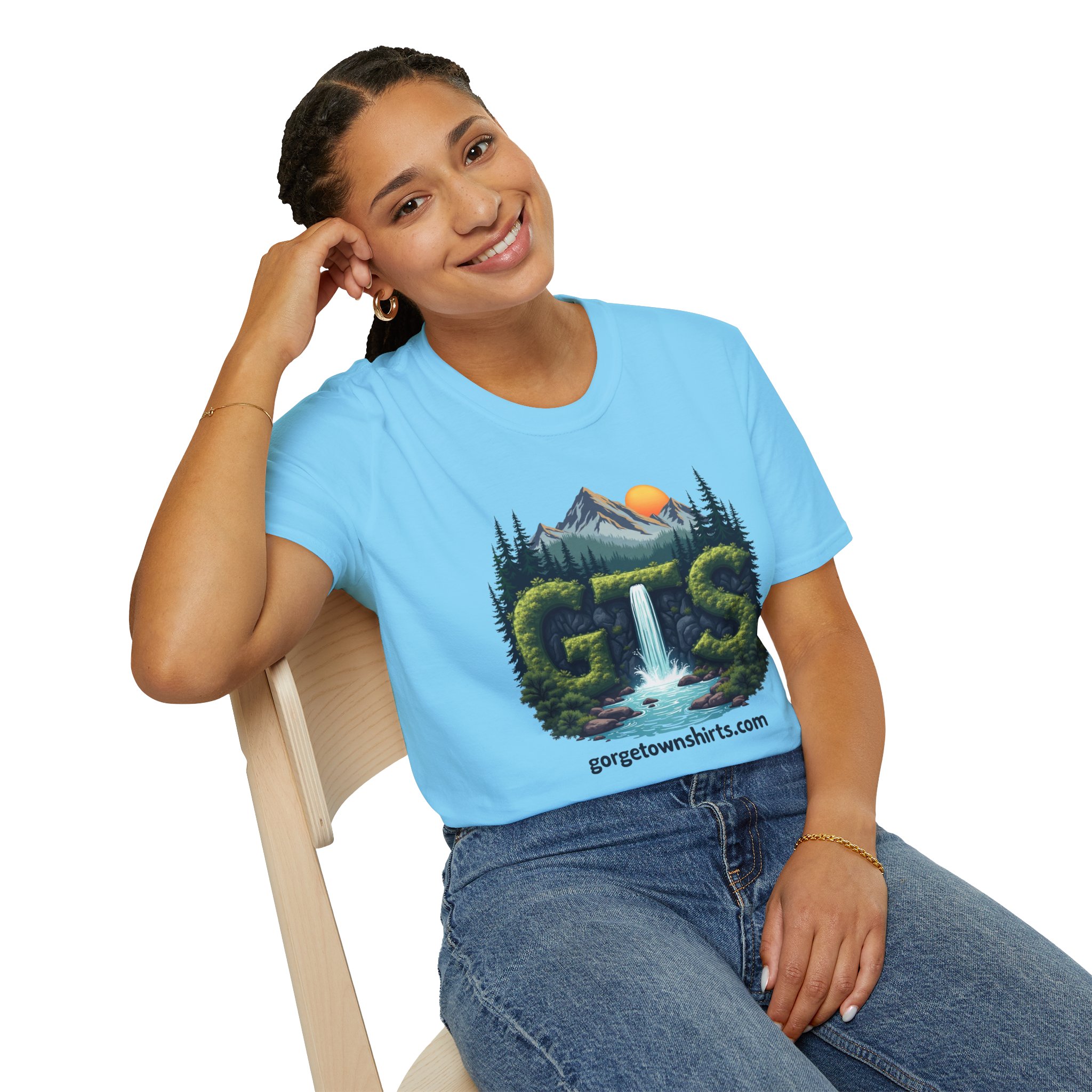 Nature-Inspired Gorge Town Graphic T-Shirt, Perfect for Outdoor Lovers, Adventure Apparel, Gift for Hikers, Casual Wear, Eco-Friendly Clothing - Image 70