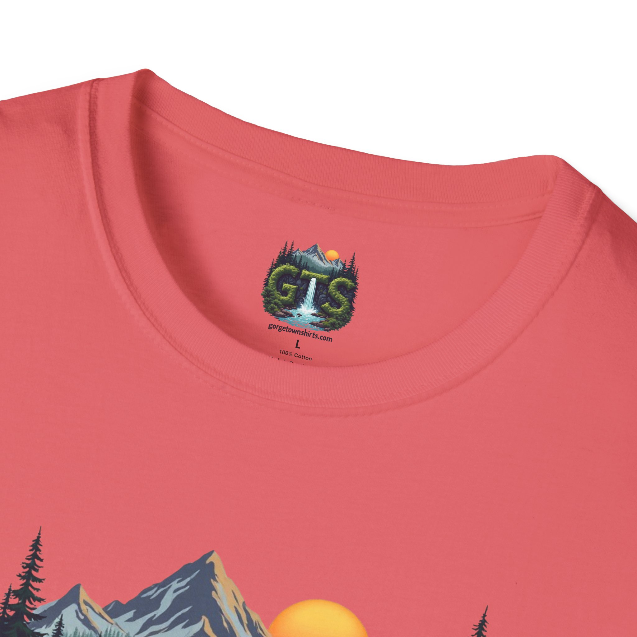 Nature-Inspired Gorge Town Graphic T-Shirt, Perfect for Outdoor Lovers, Adventure Apparel, Gift for Hikers, Casual Wear, Eco-Friendly Clothing - Image 17