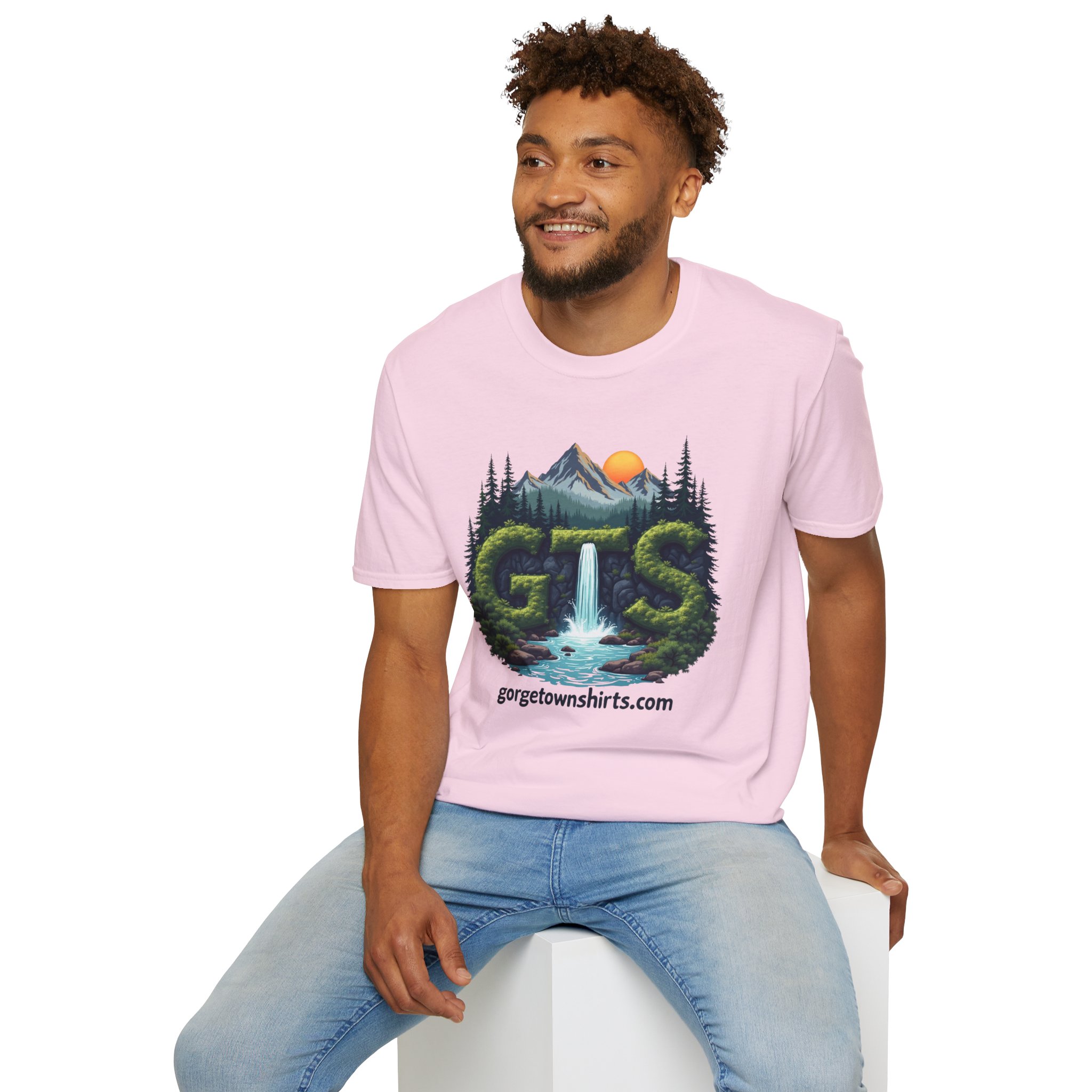 Nature-Inspired Gorge Town Graphic T-Shirt, Perfect for Outdoor Lovers, Adventure Apparel, Gift for Hikers, Casual Wear, Eco-Friendly Clothing - Image 90