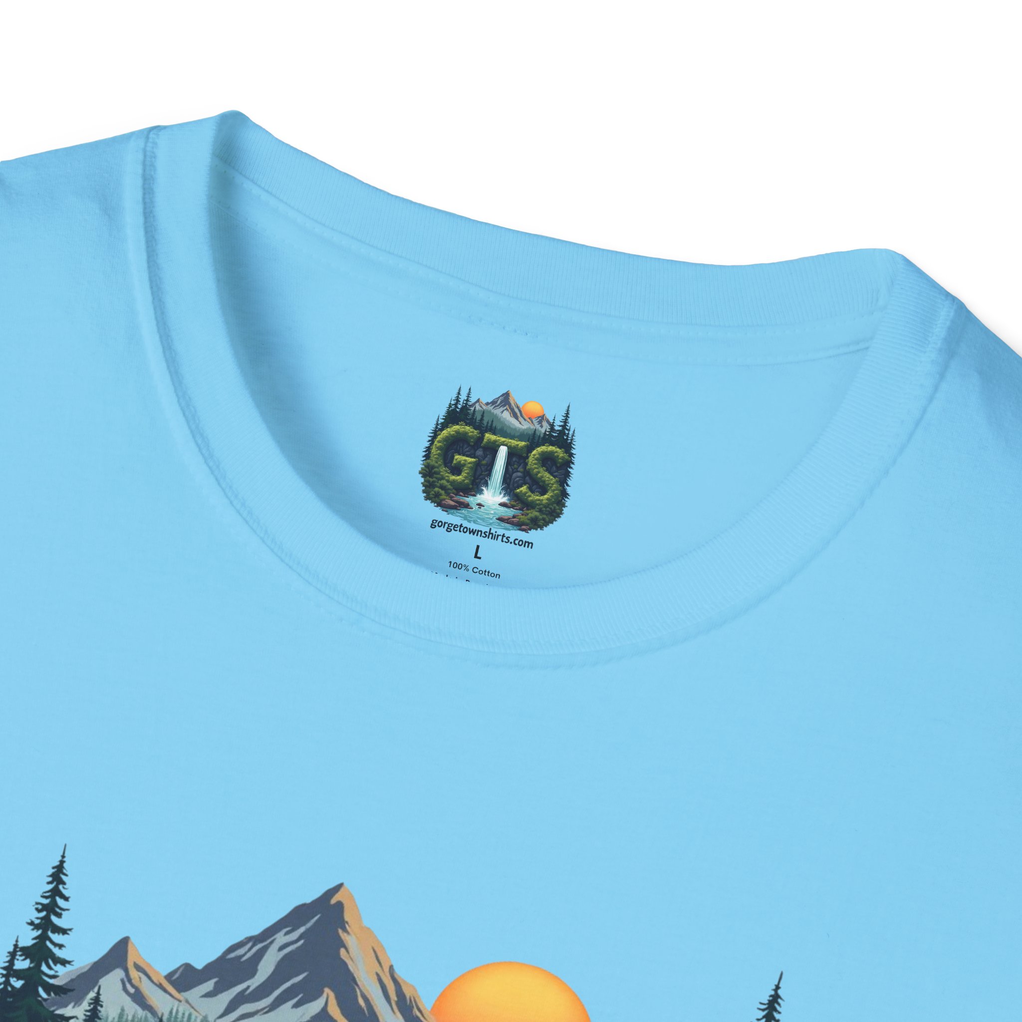 Nature-Inspired Gorge Town Graphic T-Shirt, Perfect for Outdoor Lovers, Adventure Apparel, Gift for Hikers, Casual Wear, Eco-Friendly Clothing - Image 66