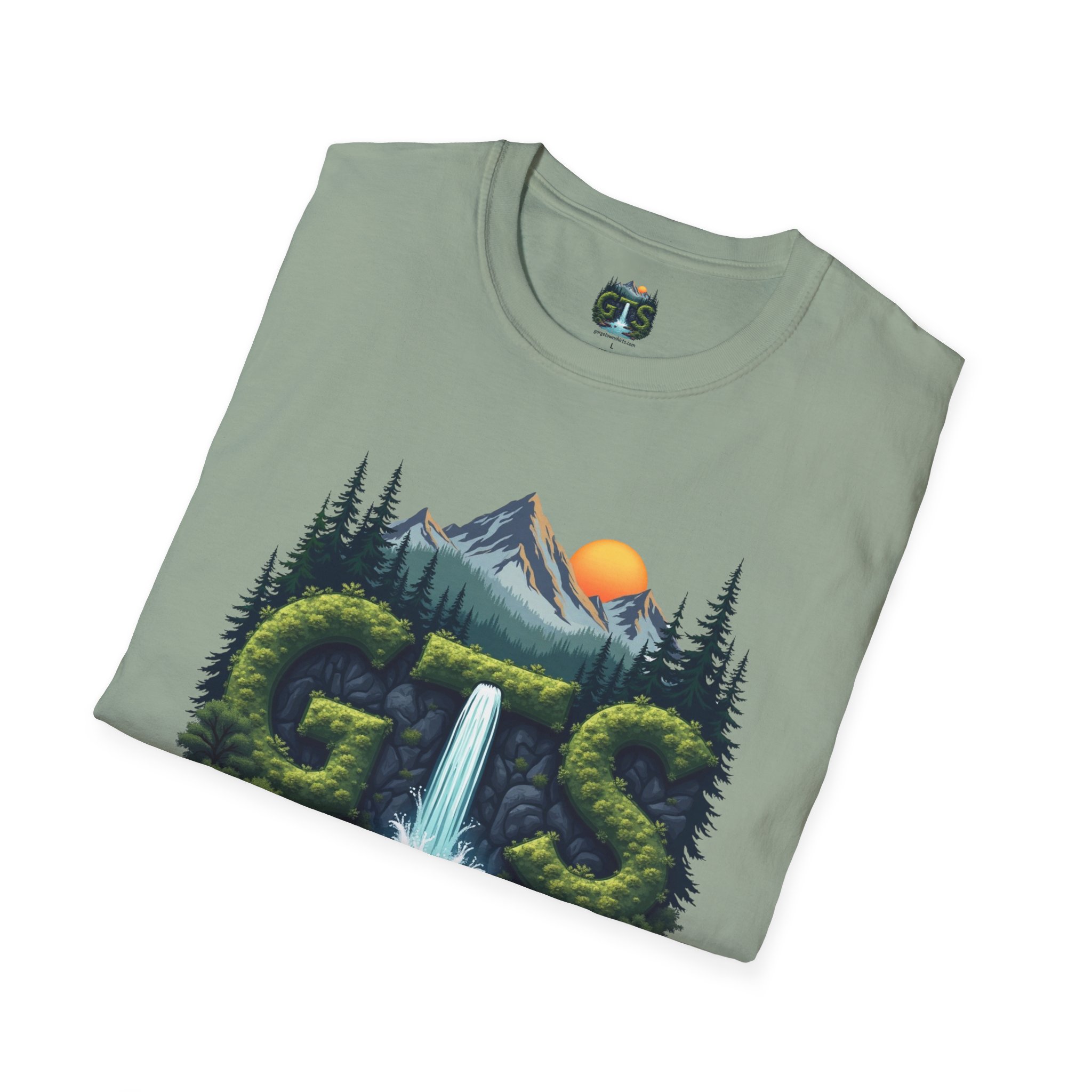 Nature-Inspired Gorge Town Graphic T-Shirt, Perfect for Outdoor Lovers, Adventure Apparel, Gift for Hikers, Casual Wear, Eco-Friendly Clothing - Image 46