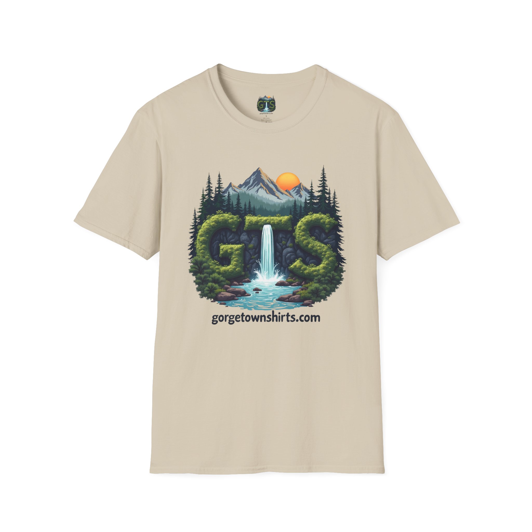 Nature-Inspired Gorge Town Graphic T-Shirt, Perfect for Outdoor Lovers, Adventure Apparel, Gift for Hikers, Casual Wear, Eco-Friendly Clothing - Image 22