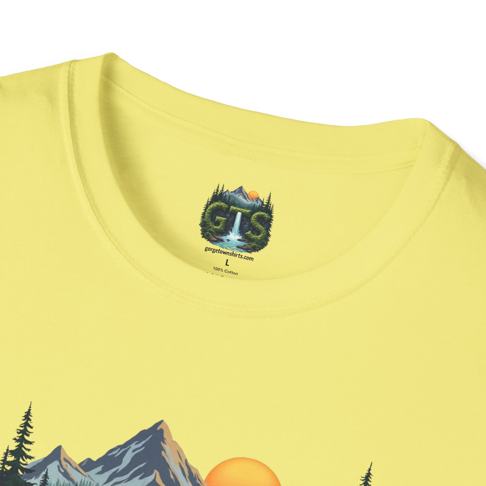 Nature-Inspired Gorge Town Graphic T-Shirt, Perfect for Outdoor Lovers, Adventure Apparel, Gift for Hikers, Casual Wear, Eco-Friendly Clothing - Image 38