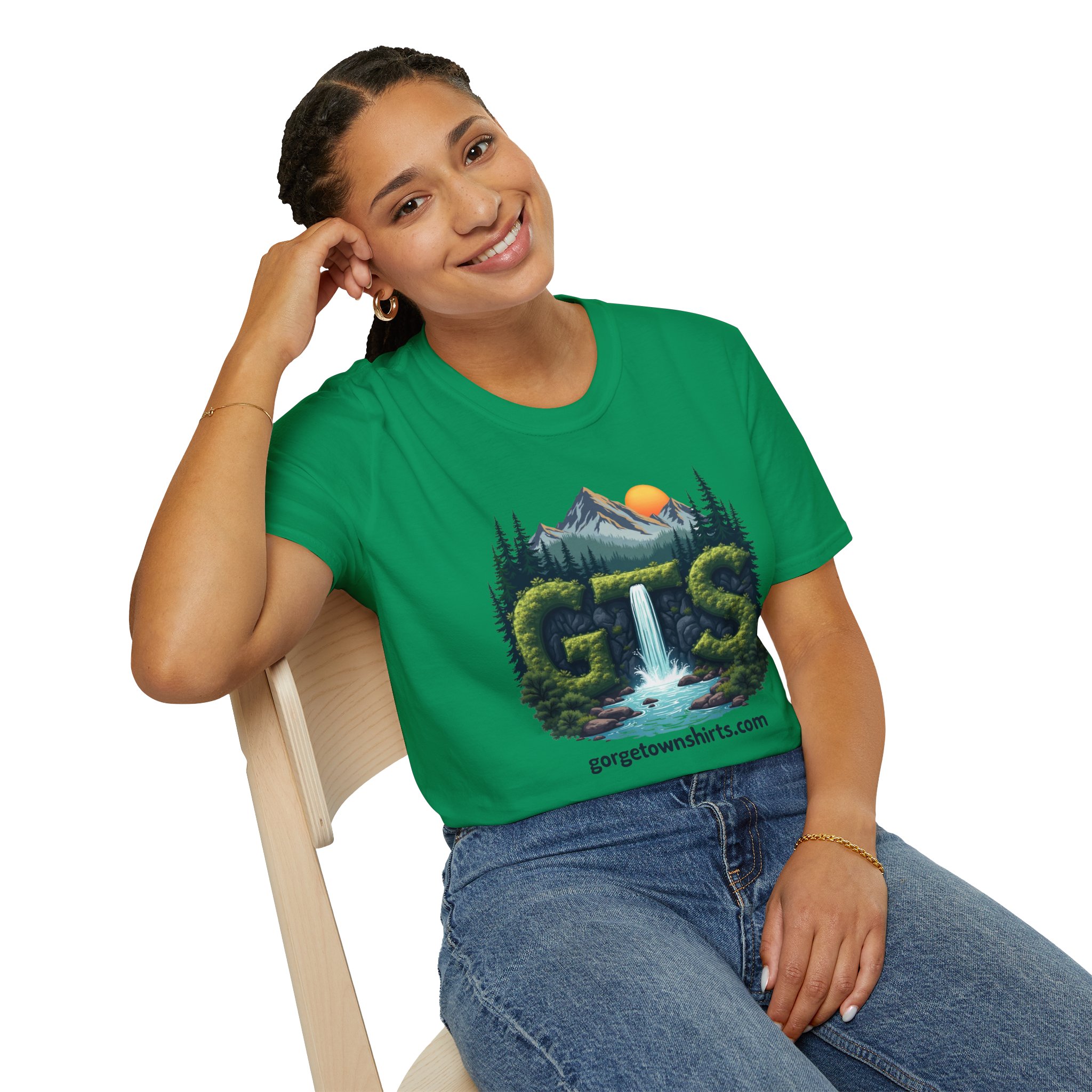 Nature-Inspired Gorge Town Graphic T-Shirt, Perfect for Outdoor Lovers, Adventure Apparel, Gift for Hikers, Casual Wear, Eco-Friendly Clothing - Image 63