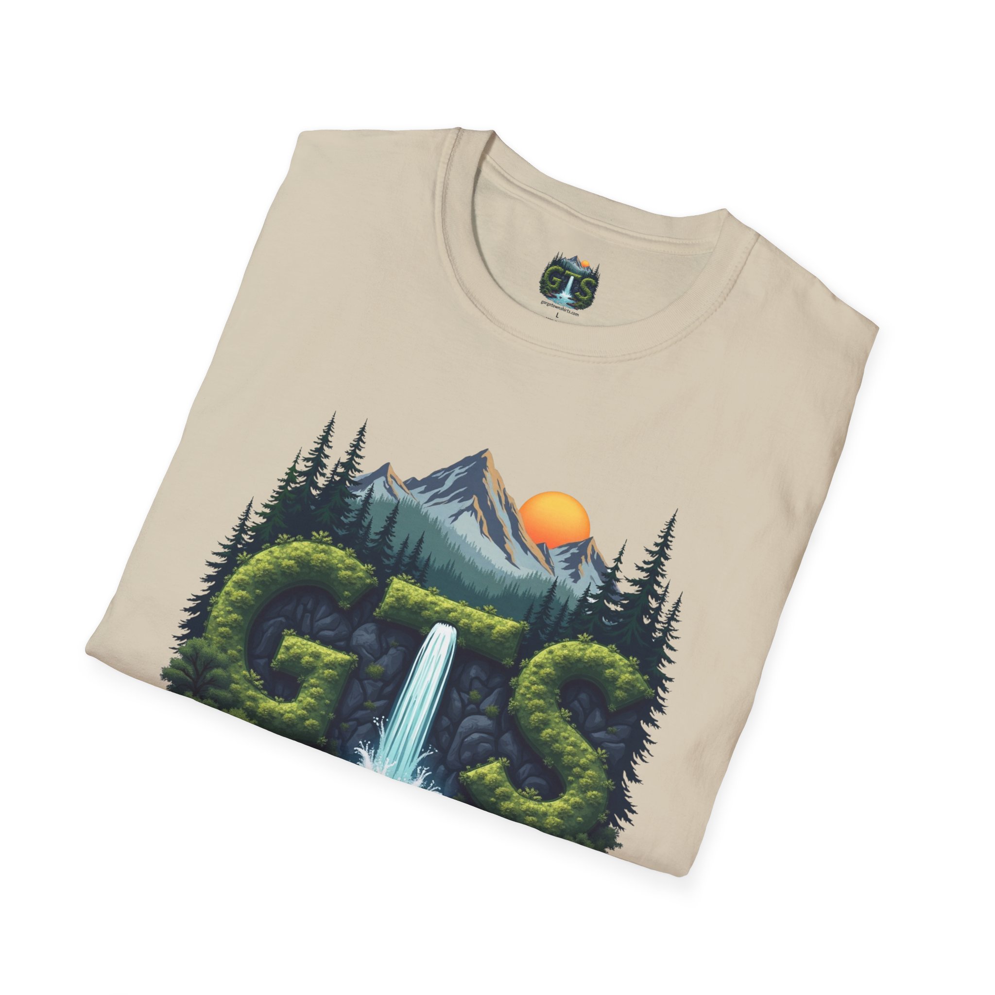 Nature-Inspired Gorge Town Graphic T-Shirt, Perfect for Outdoor Lovers, Adventure Apparel, Gift for Hikers, Casual Wear, Eco-Friendly Clothing - Image 25