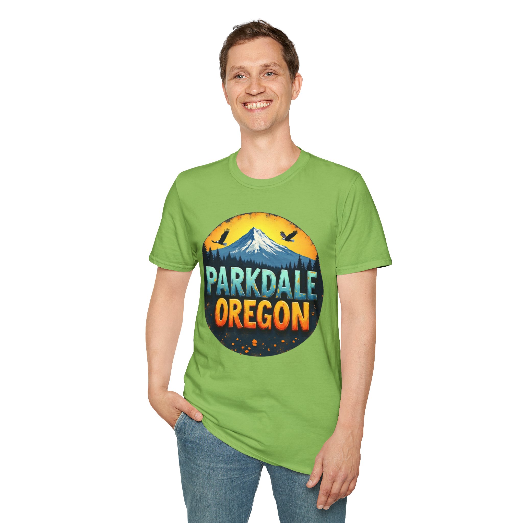 Parkdale Oregon Graphic T-Shirt, Unisex Softstyle Tee, Adventure Shirt, Nature Lovers Gift, Casual Wear, Outdoor Enthusiast Apparel - Image 39