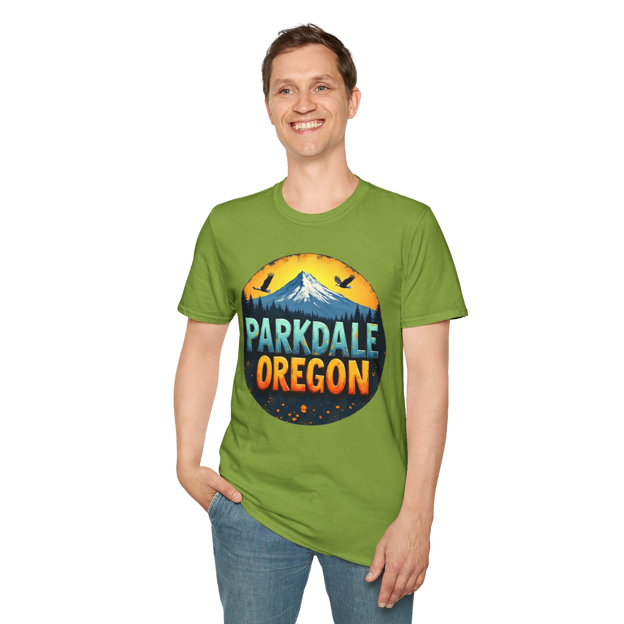Parkdale Oregon Graphic T-Shirt, Unisex Softstyle Tee, Adventure Shirt, Nature Lovers Gift, Casual Wear, Outdoor Enthusiast Apparel - Image 44