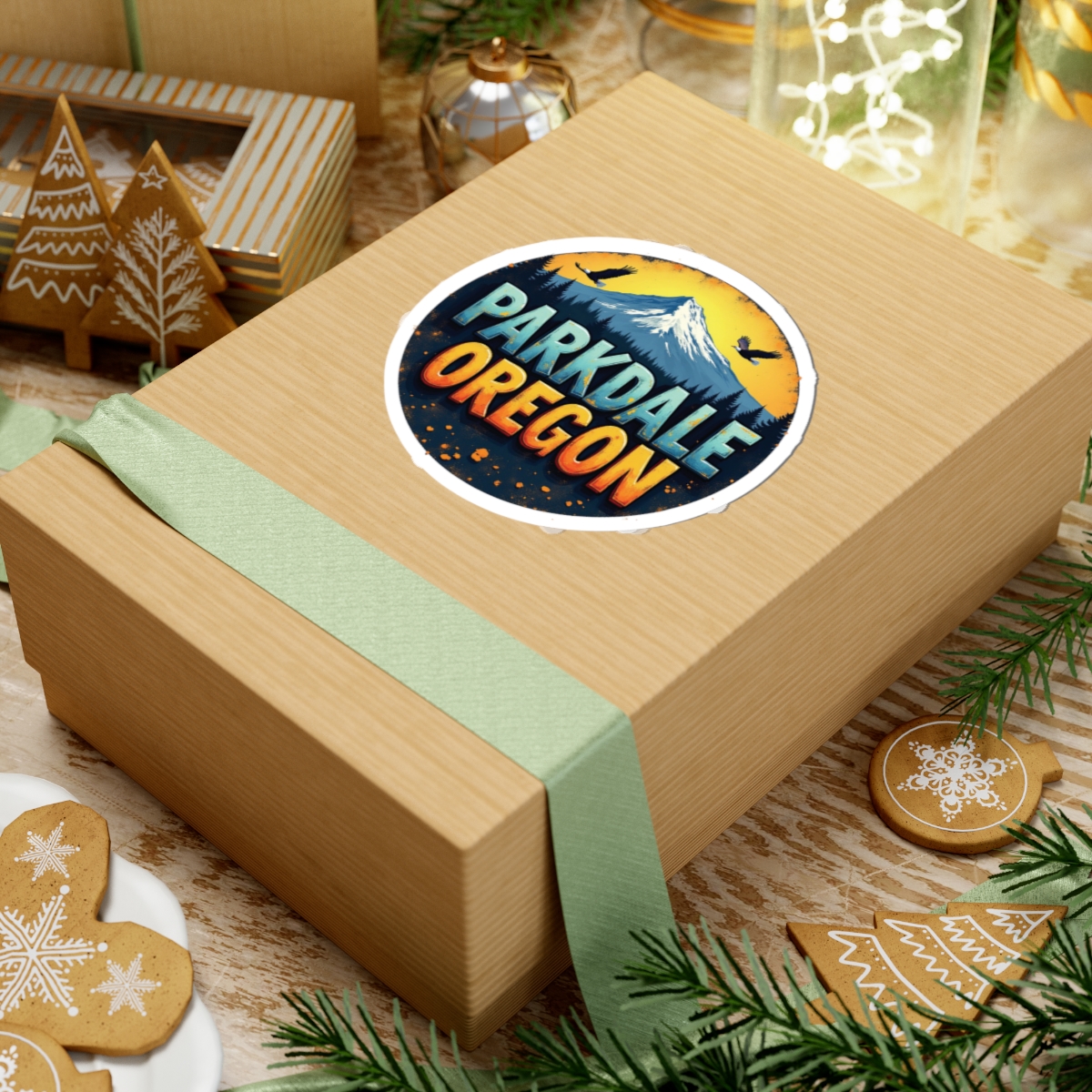 Parkdale Oregon Mountain Sticker — Scenic Outdoor Travel Decal - Image 6