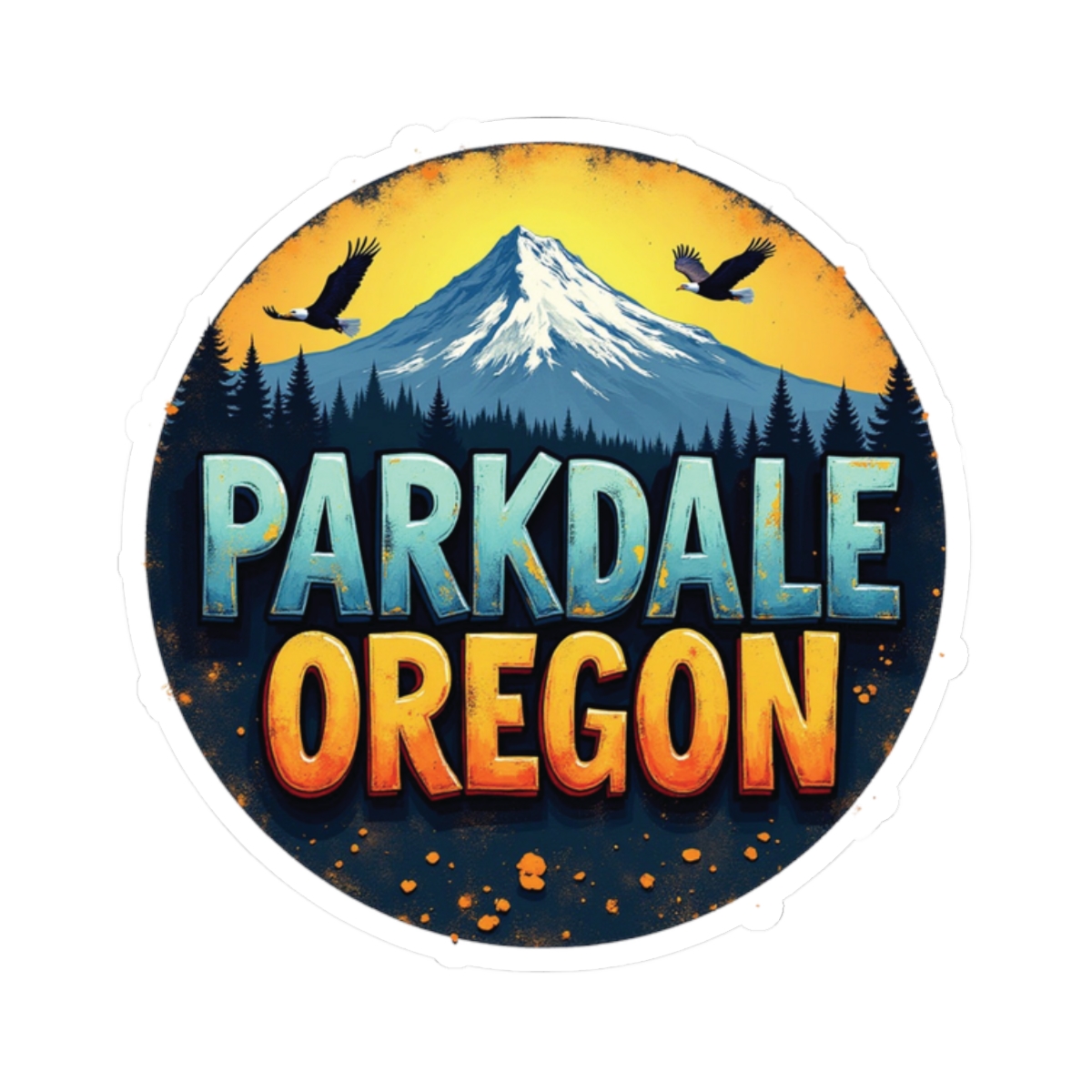 Parkdale Oregon Mountain Sticker — Scenic Outdoor Travel Decal - Image 10