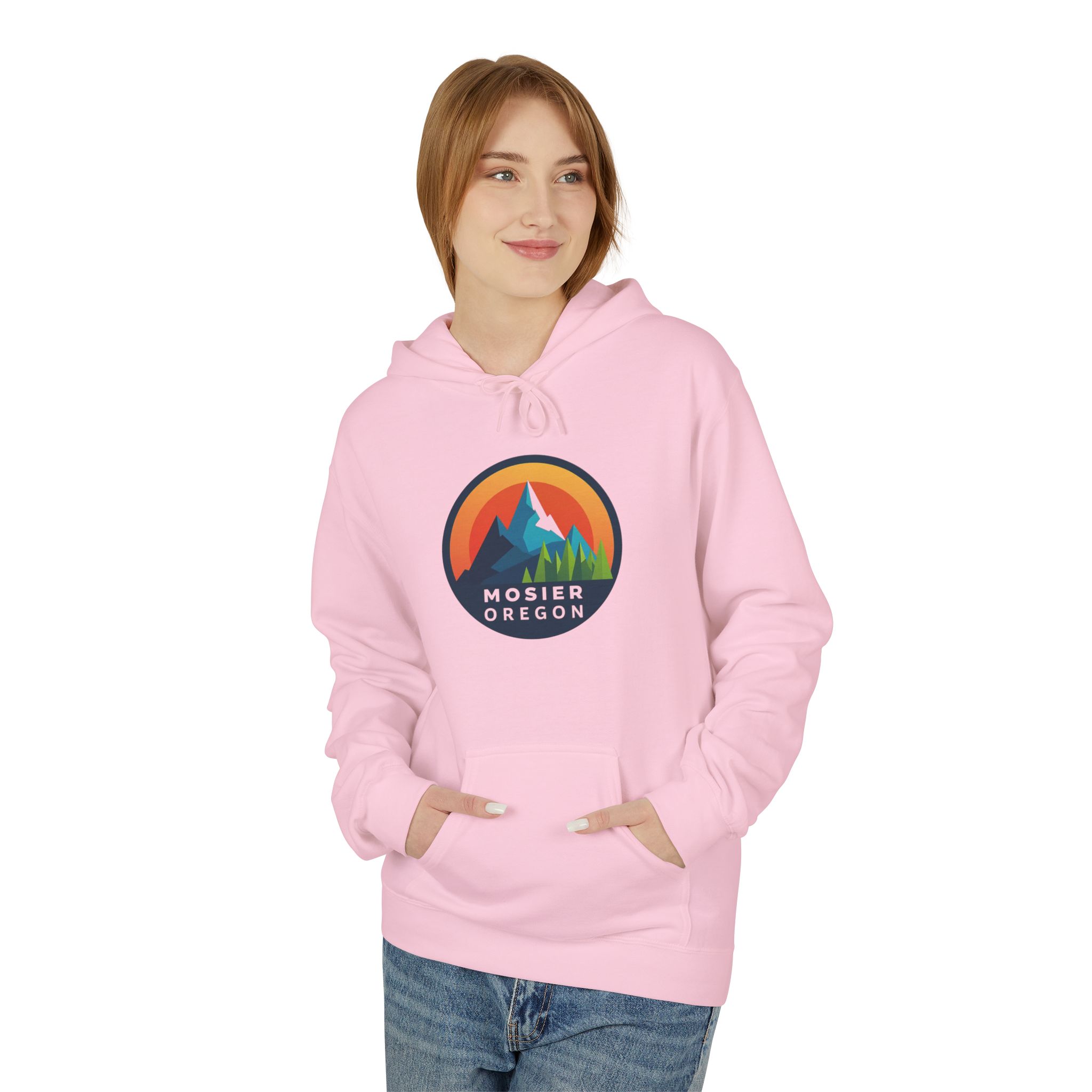 Mosier Oregon Mountain Hoodie — Retro Sunset Outdoor Pullover - Image 47