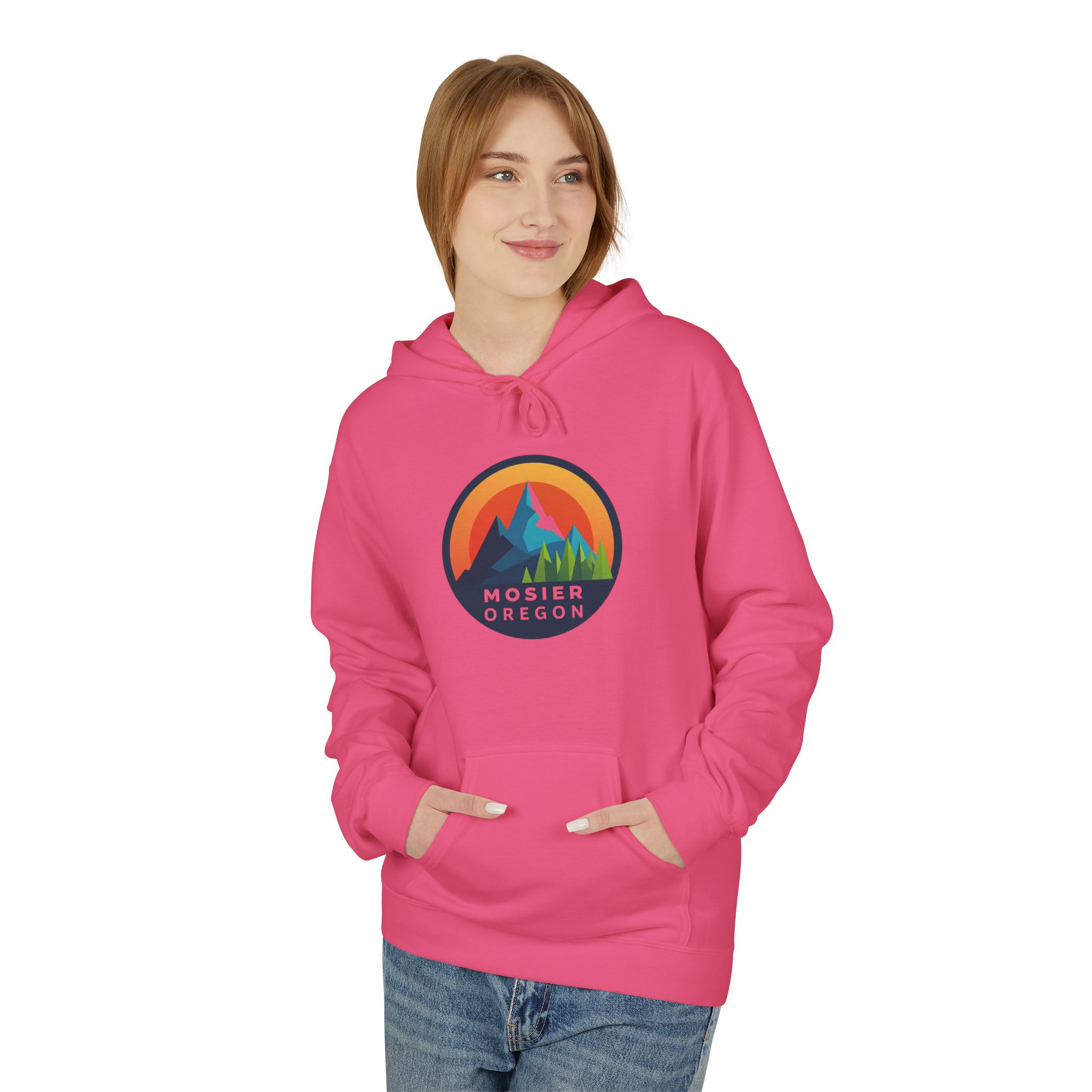 Mosier Oregon Mountain Hoodie — Retro Sunset Outdoor Pullover - Image 55