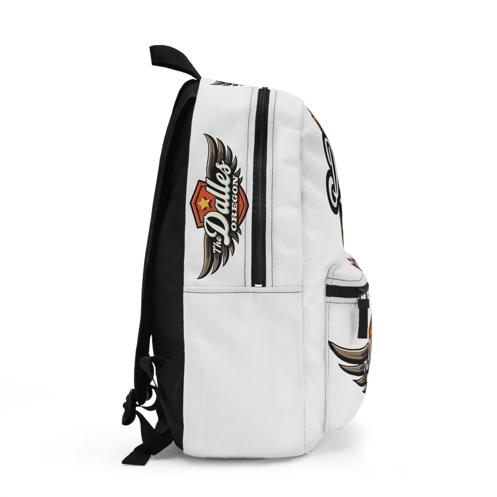 The Dalles Oregon Backpack — Vintage Shield Logo Travel & School Bag - Image 2