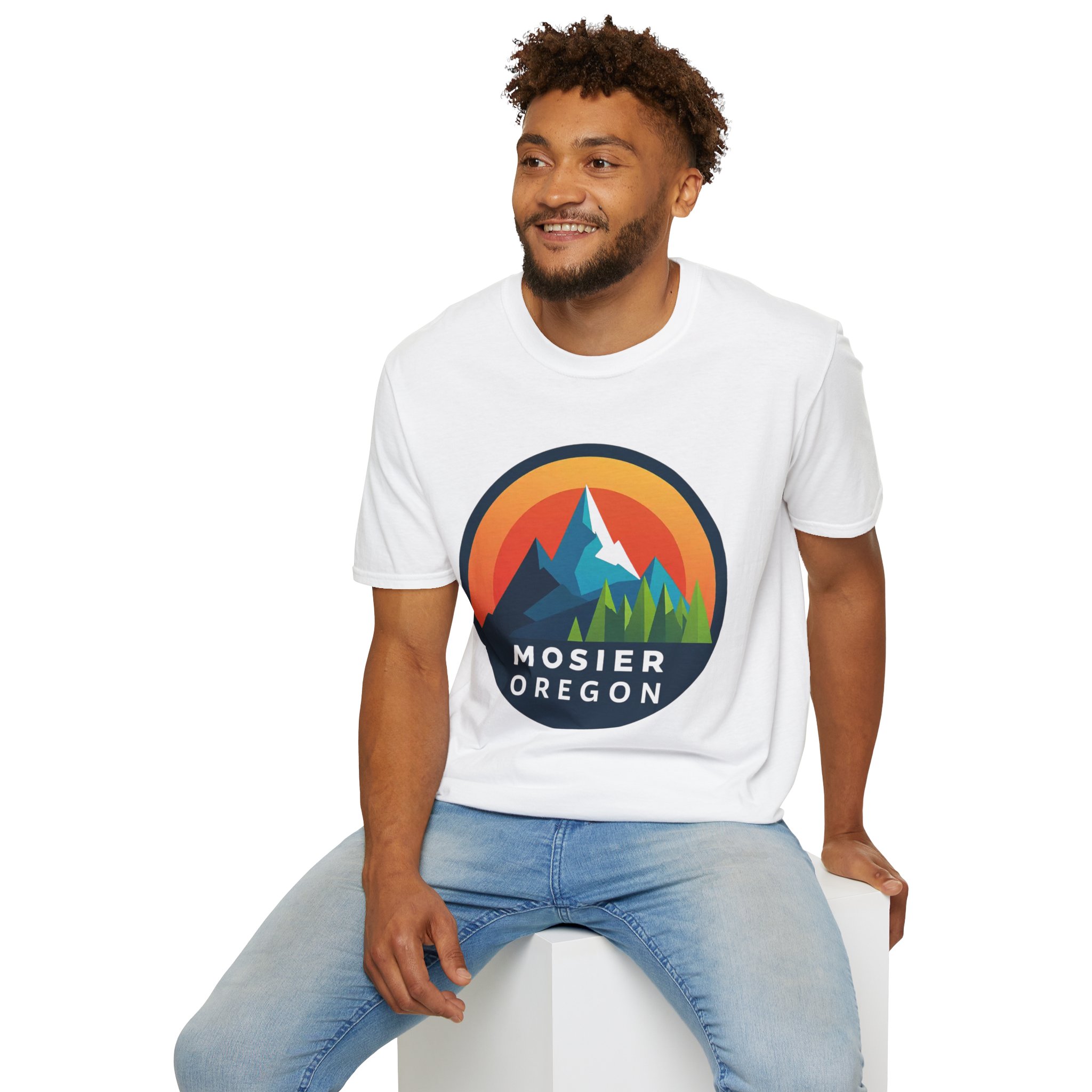 Mosier Oregon Mountain Badge T-Shirt - Image 5