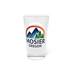 Mosier Oregon Pint Glass — 16oz Mountain & Rainbow RootBeer Glass
