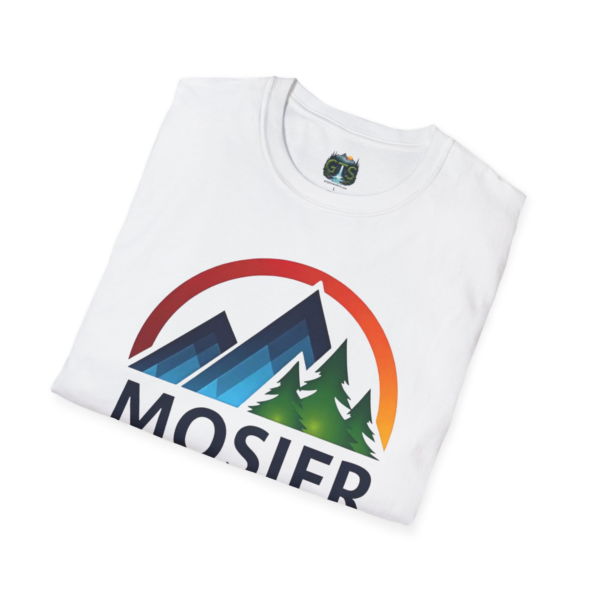Mosier Oregon Mountain Tee — Scenic Sunrise Outdoor Travel Shirt - Image 3