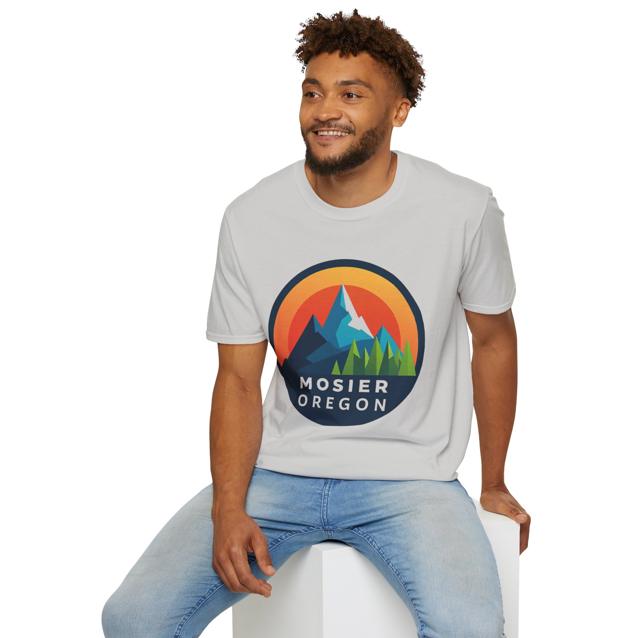 Mosier Oregon Mountain Badge T-Shirt - Image 15