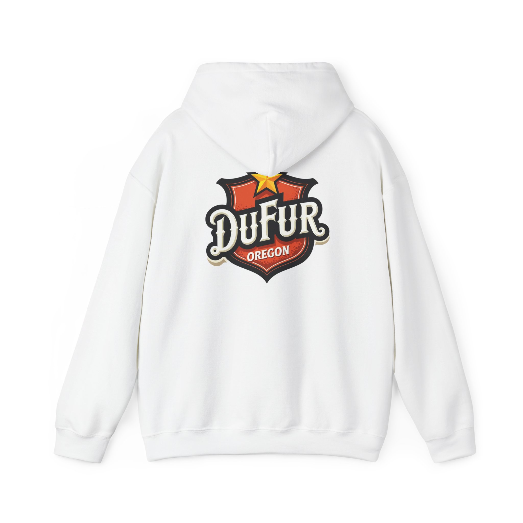 Dufur Oregon Hoodie — Vintage Shield Logo Pullover - Image 3