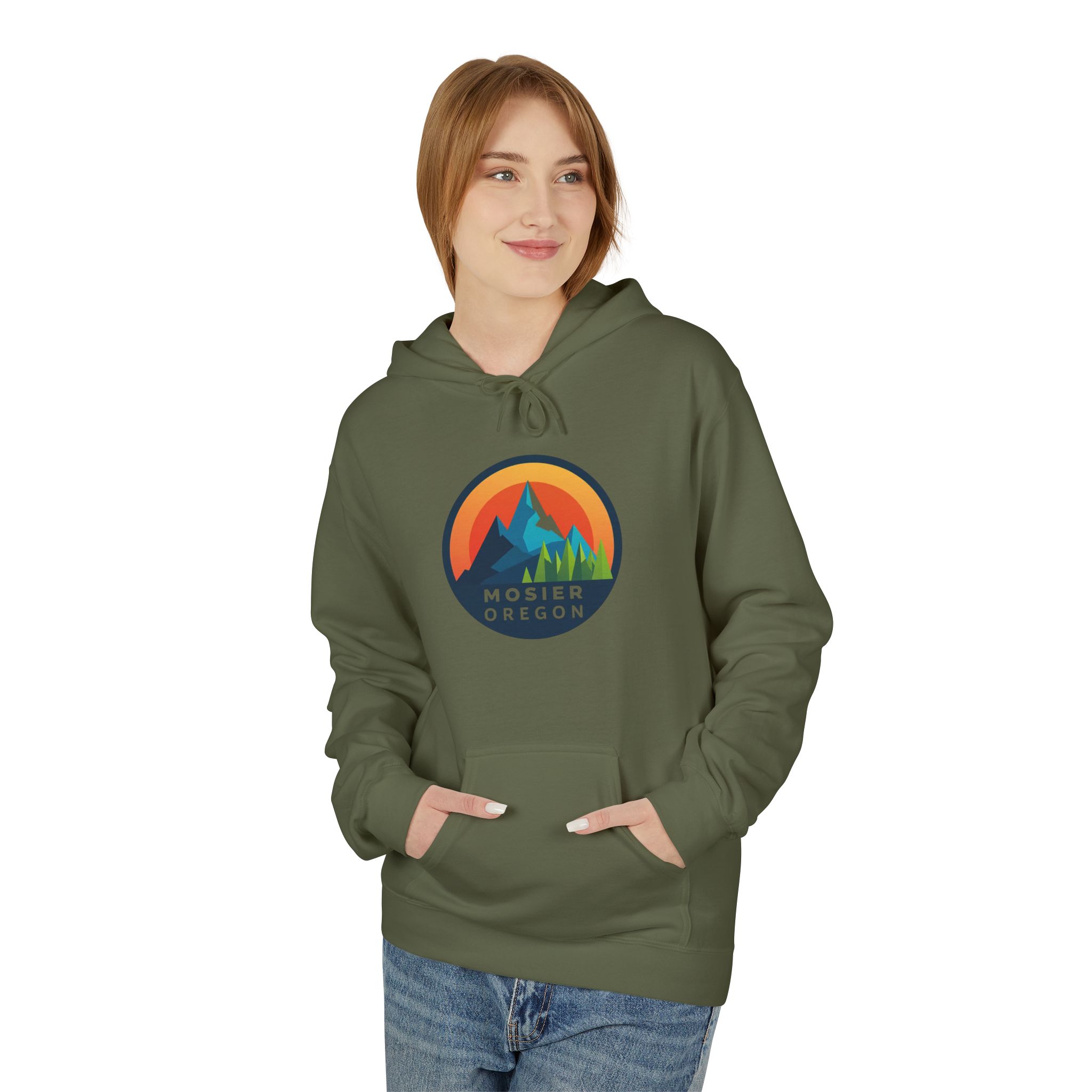 Mosier Oregon Mountain Hoodie — Retro Sunset Outdoor Pullover - Image 35