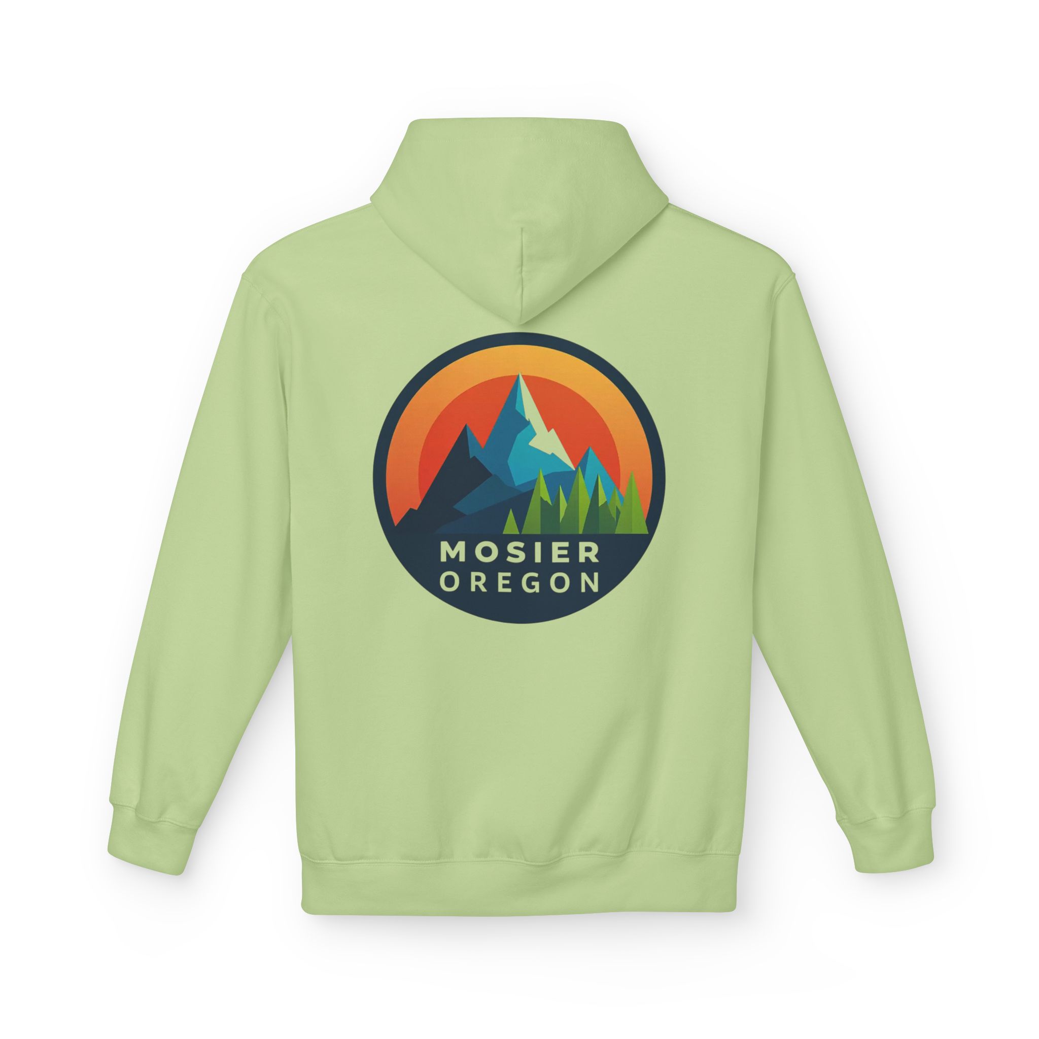 Mosier Oregon Mountain Hoodie — Retro Sunset Outdoor Pullover - Image 3