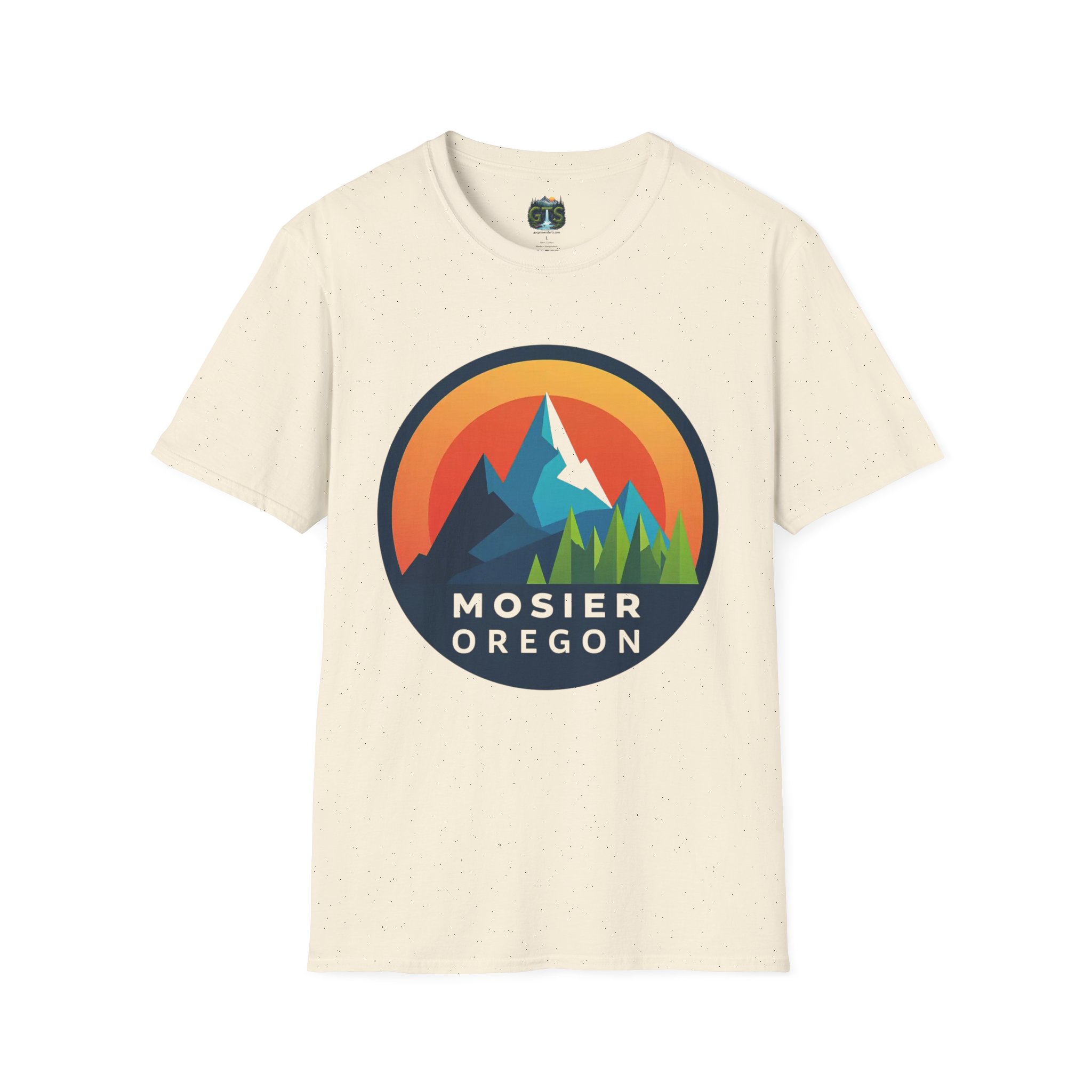 Mosier Oregon Mountain Badge T-Shirt - Image 16
