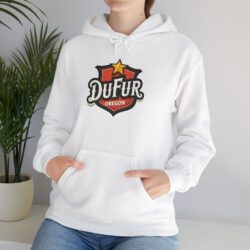 Dufur Oregon Hoodie — Vintage Shield Logo Pullover