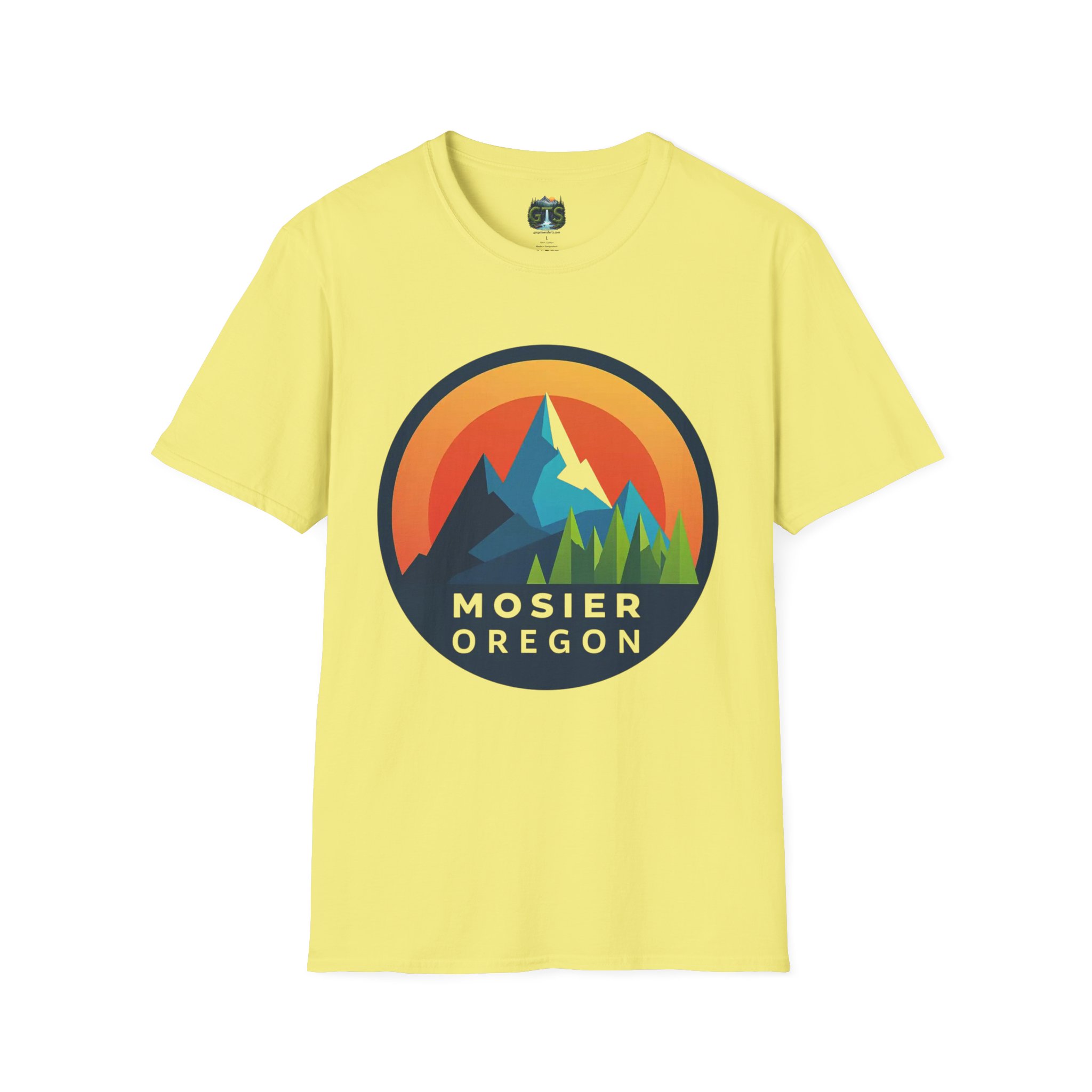 Mosier Oregon Mountain Badge T-Shirt - Image 21