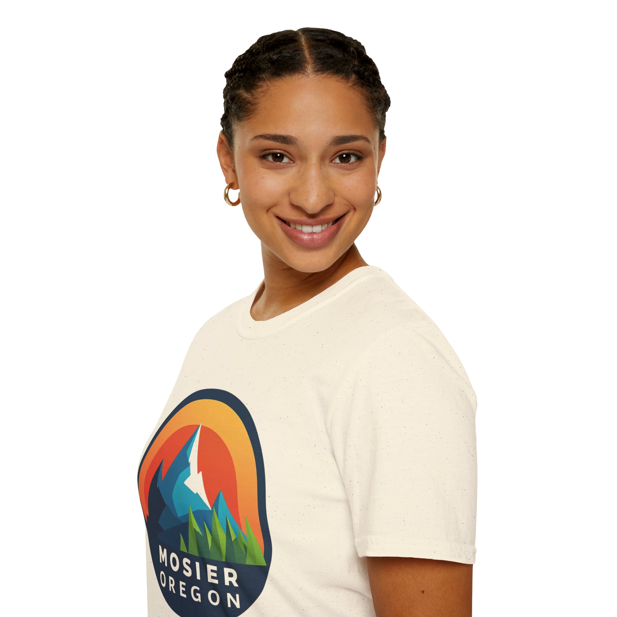 Mosier Oregon Mountain Badge T-Shirt - Image 19