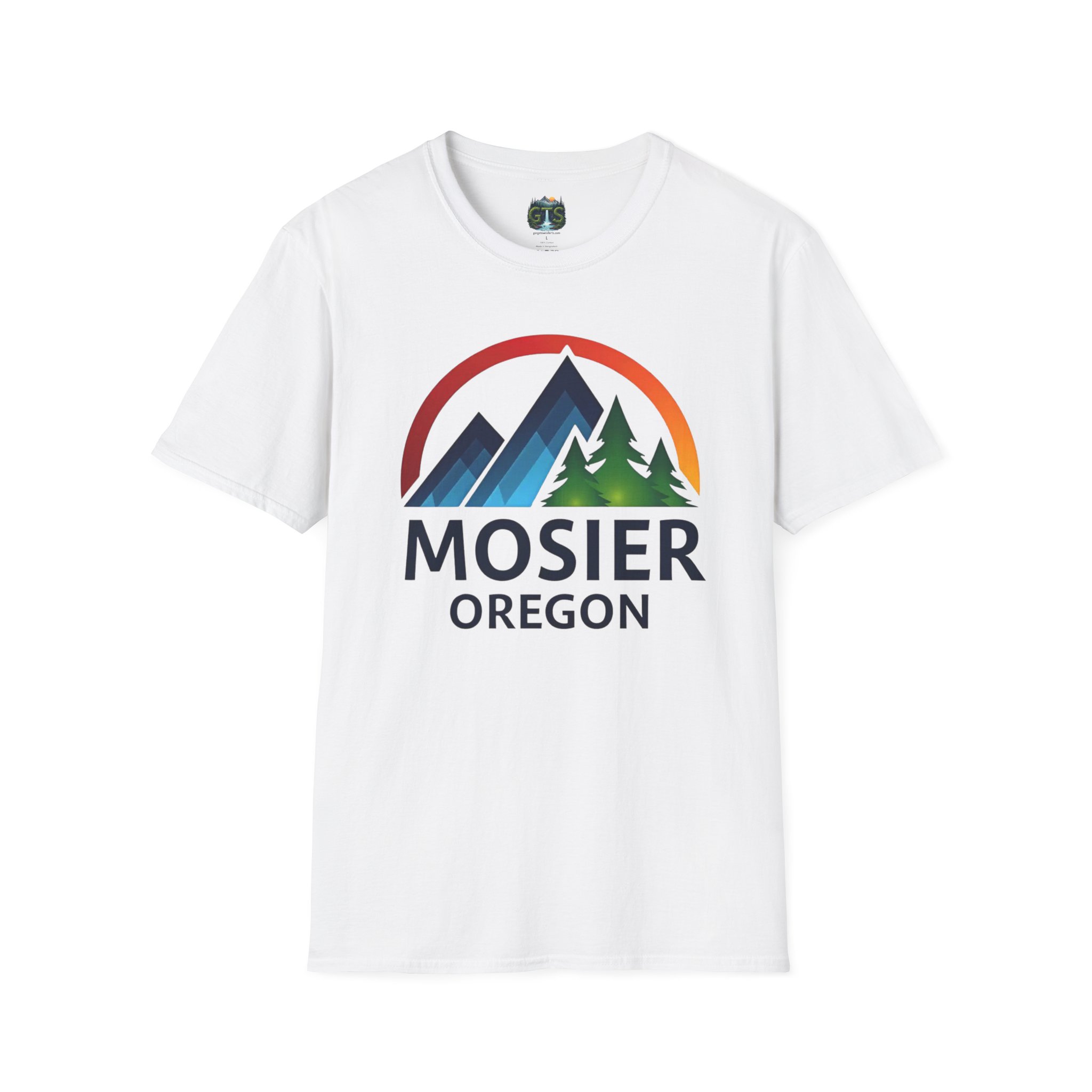 Mosier Oregon Mountain Tee — Scenic Sunrise Outdoor Travel Shirt