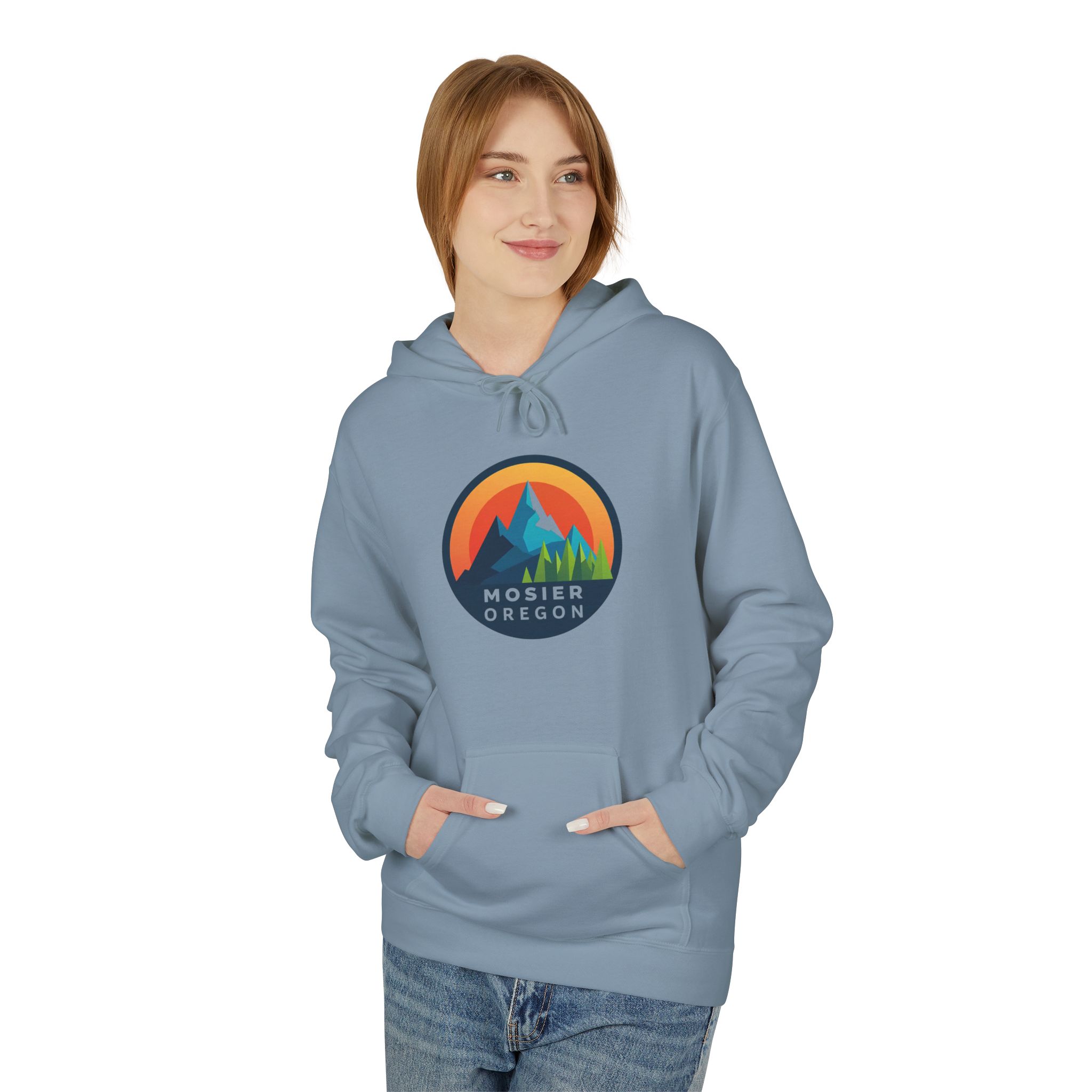 Mosier Oregon Mountain Hoodie — Retro Sunset Outdoor Pullover - Image 43