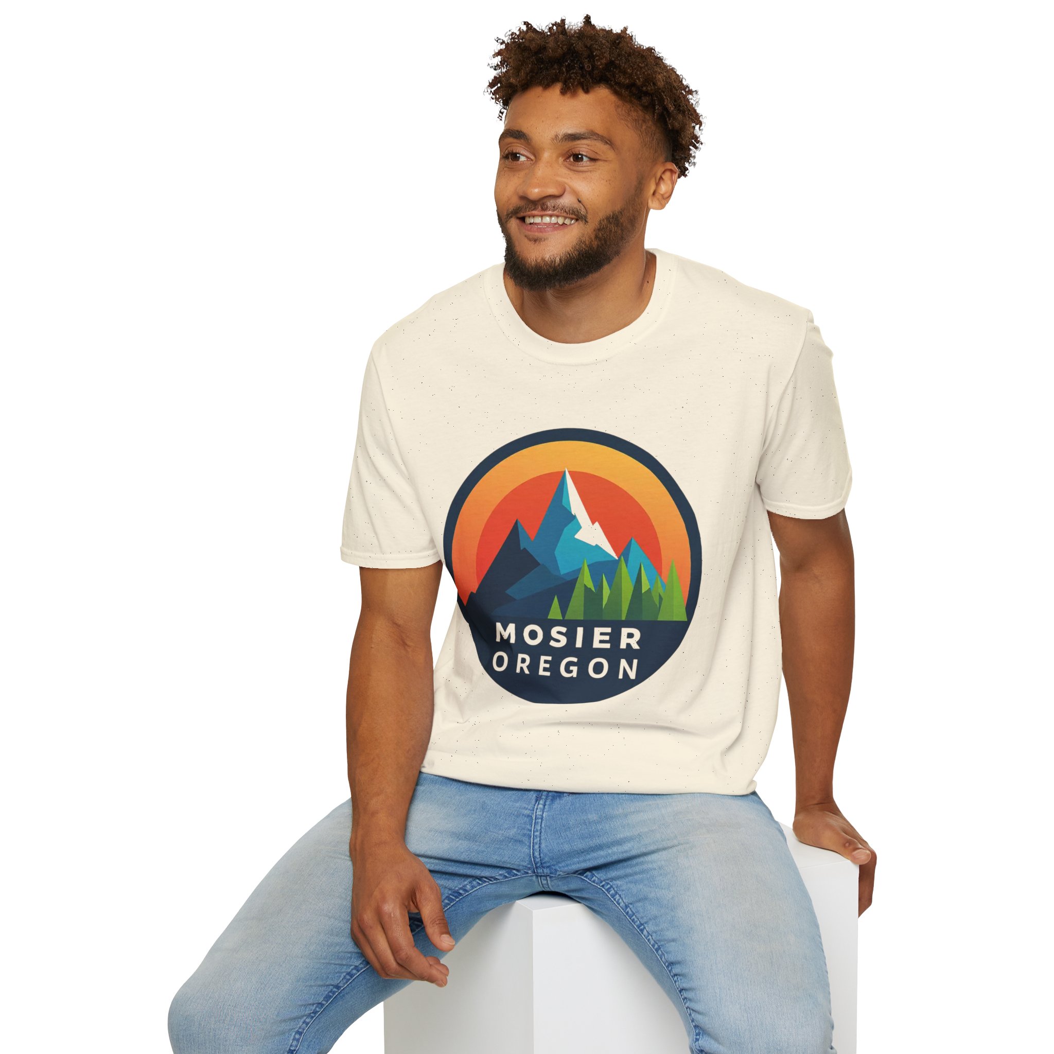 Mosier Oregon Mountain Badge T-Shirt - Image 20