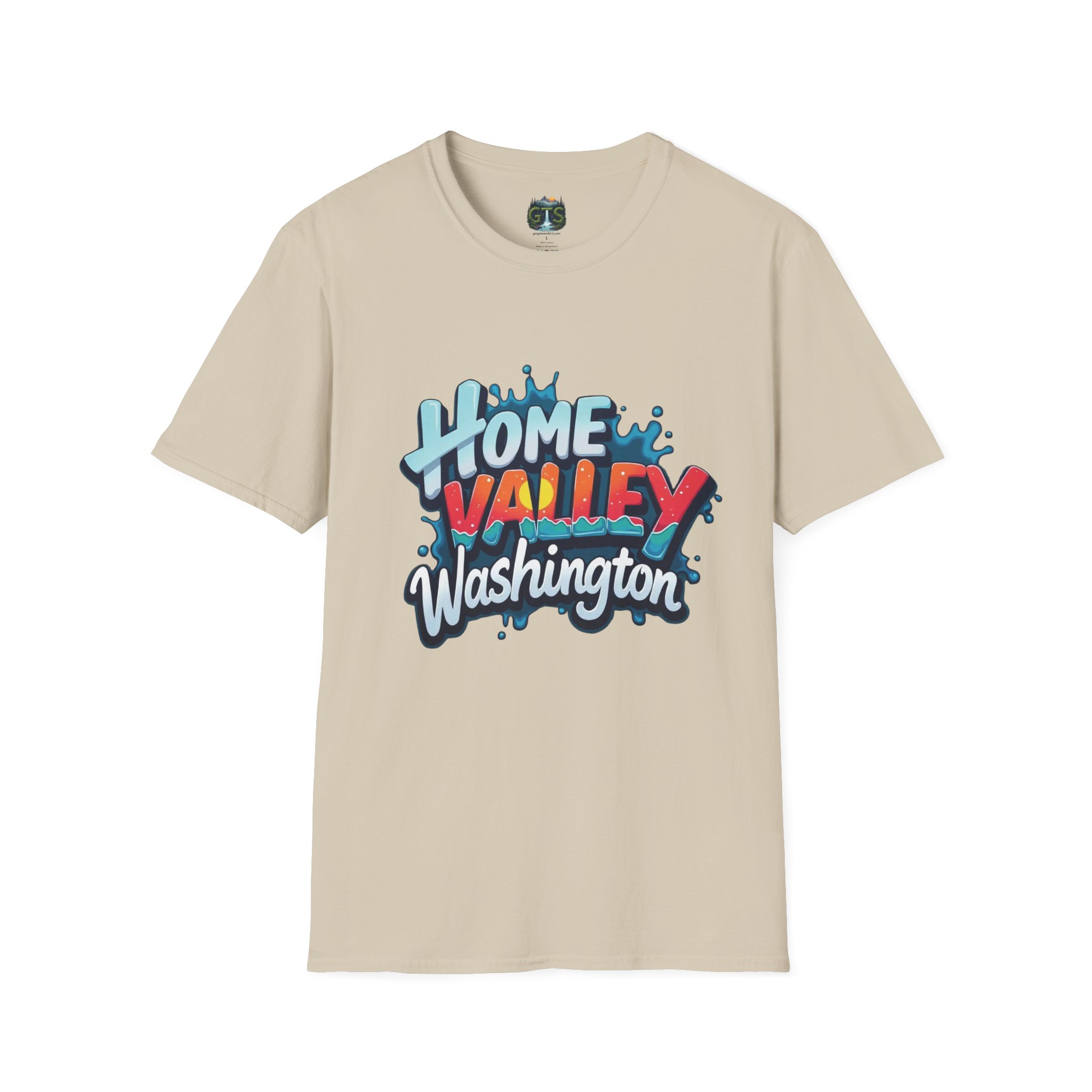 Home Valley Washington T-Shirt – Retro Graffiti Local Proud Tee - Image 9